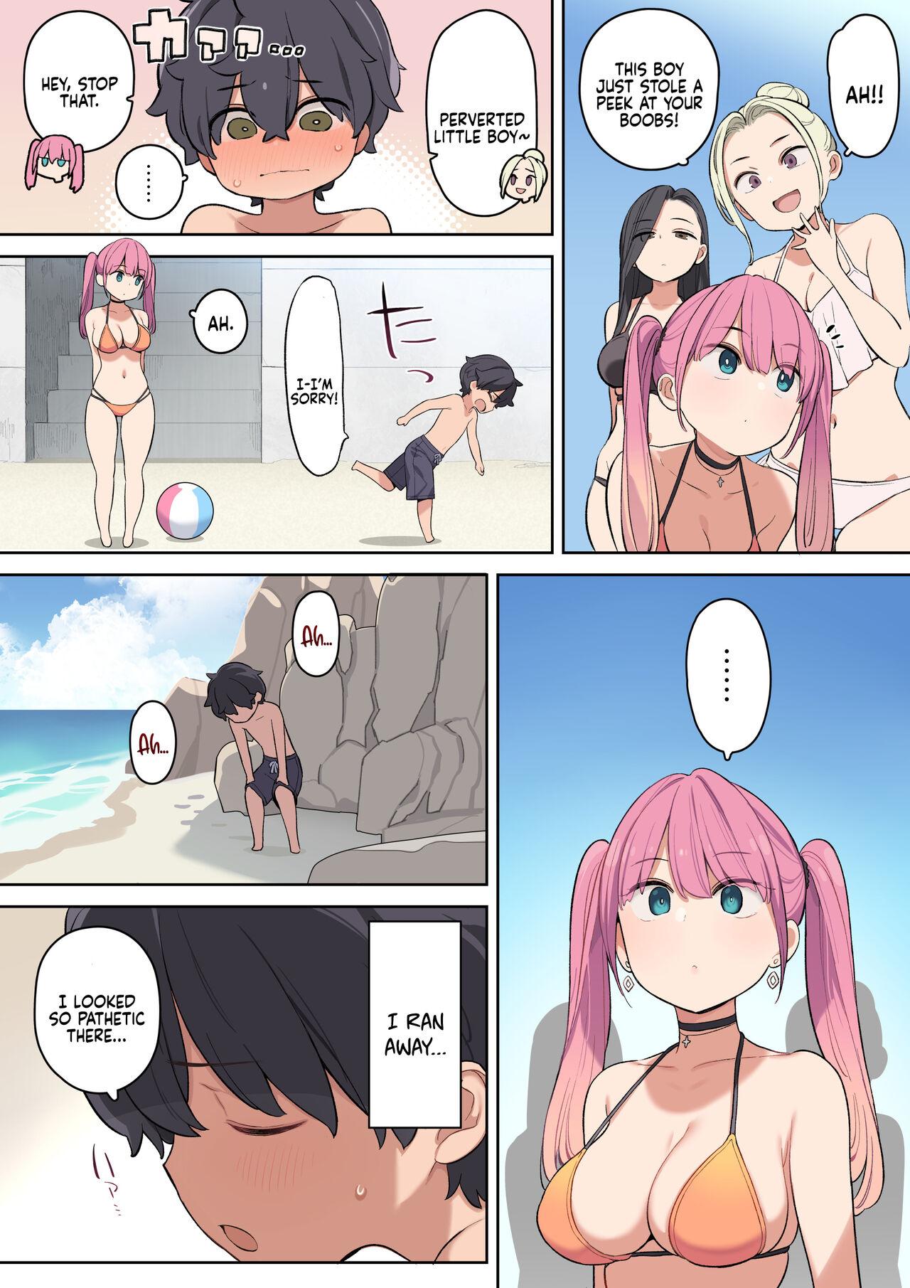 Swallowing Moshi Umibe de Ecchi na Onee-san to Deattara | If You Were to Meet A Sexy Lady at the Beach - Original Camporn - Page 5