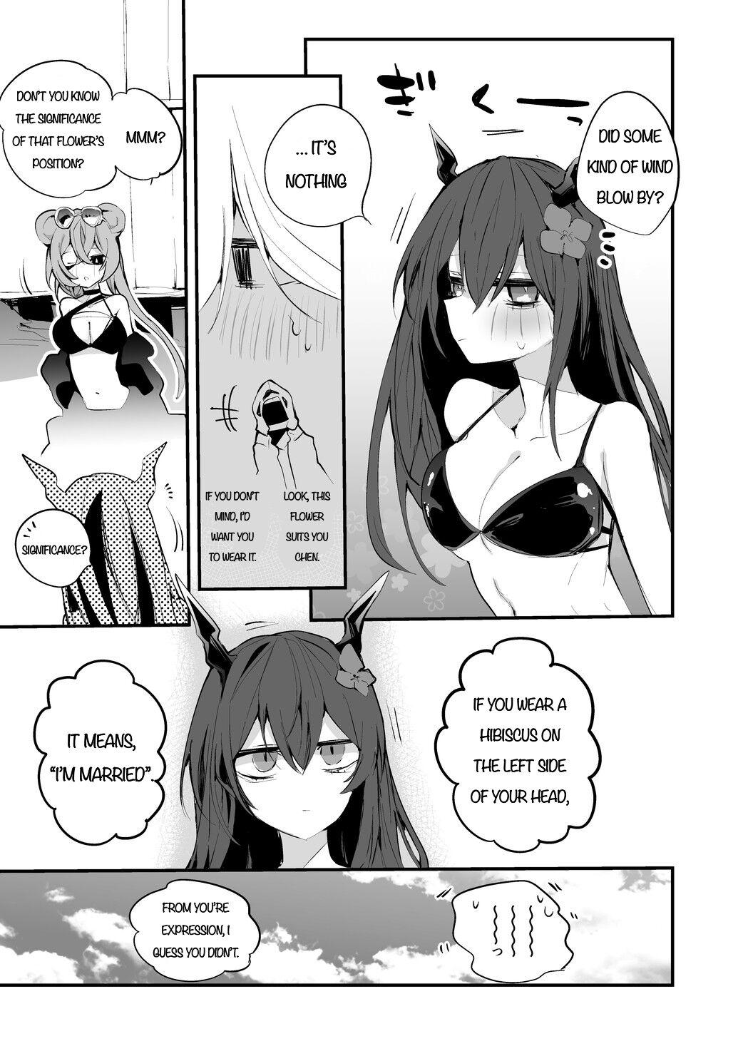 Rough Sex Swimsuit Chen hen - Arknights Deflowered - Page 7