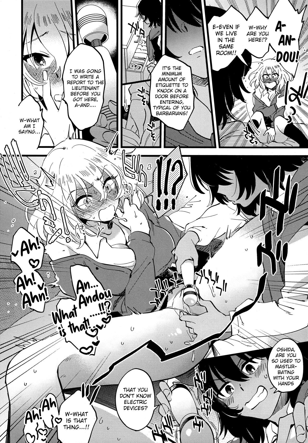 Blowjob Porn AnOshi, Nakayoku! - Girls und panzer Blows - Page 9