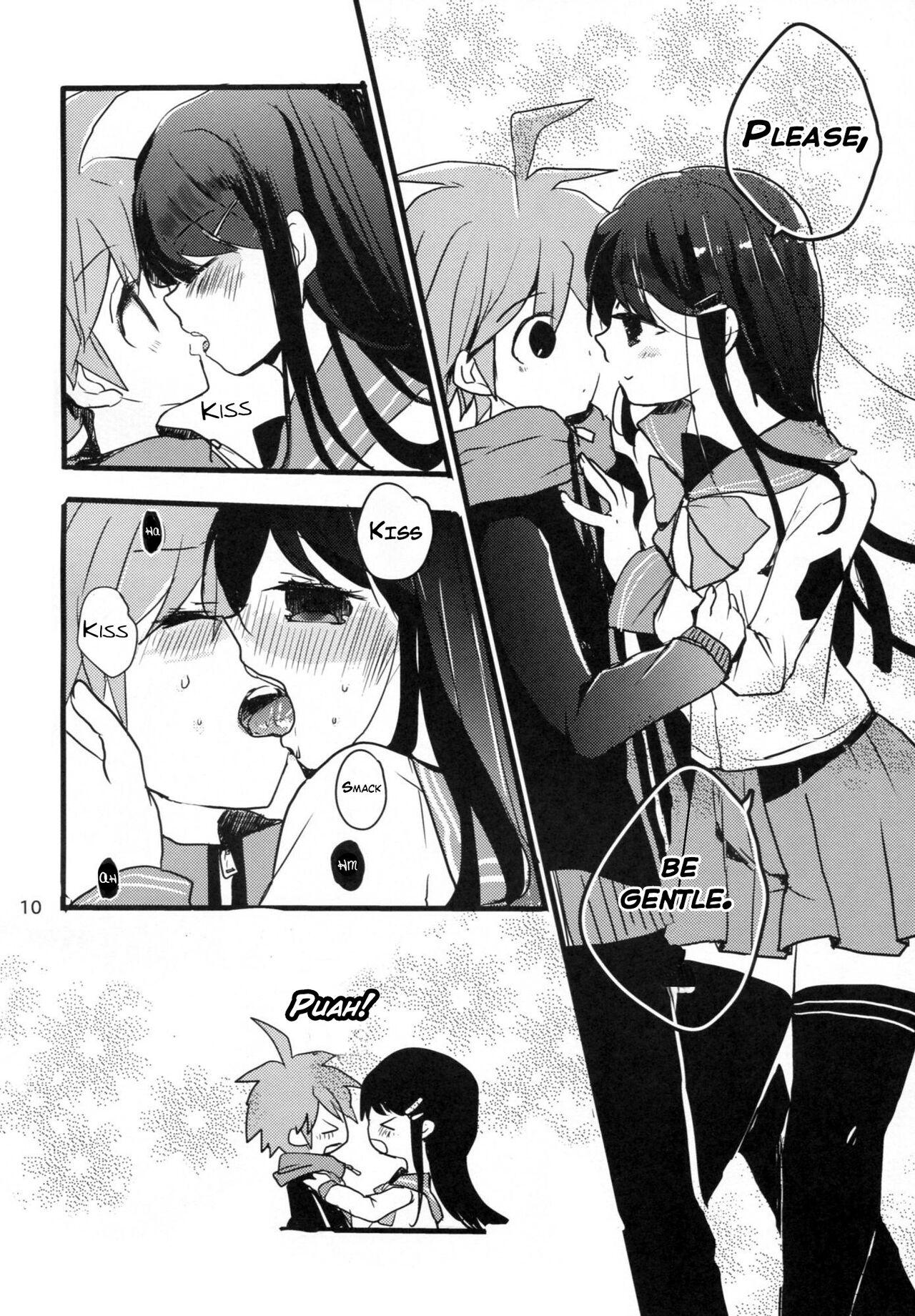 Oiled Naegi to Maizono-san ga Tsukiatteru Zentei no Manga - Danganronpa Real Sex - Page 9
