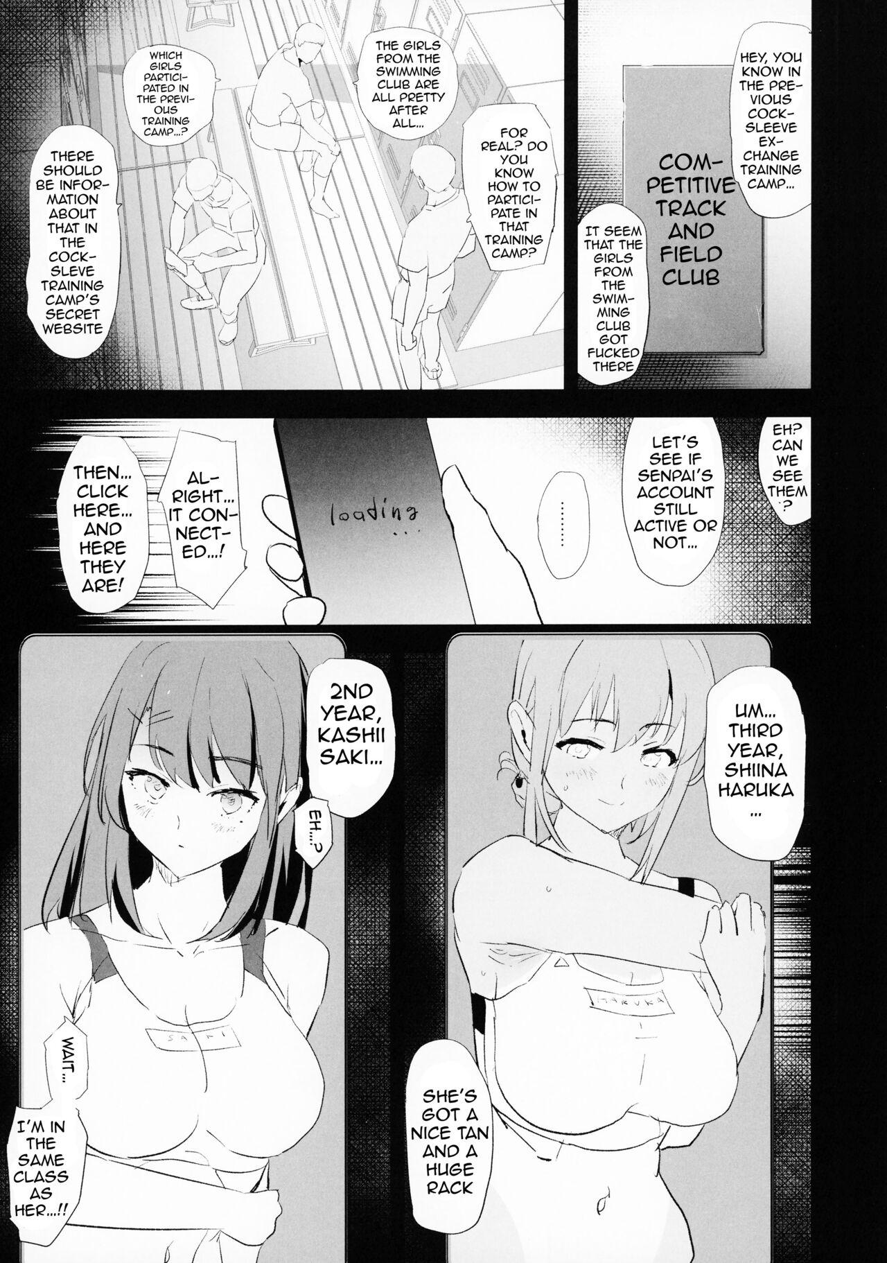 Chastity (C100) [Yami ni Ugomeku (Dokurosan)] Watashi-tachi no Onaho Koukan Gasshuku Ichinichime! | Our Onahole Replacement Boarding House - Day 1! + Extra Paper [English] {Doujins.com} - Original Butts - Page 2