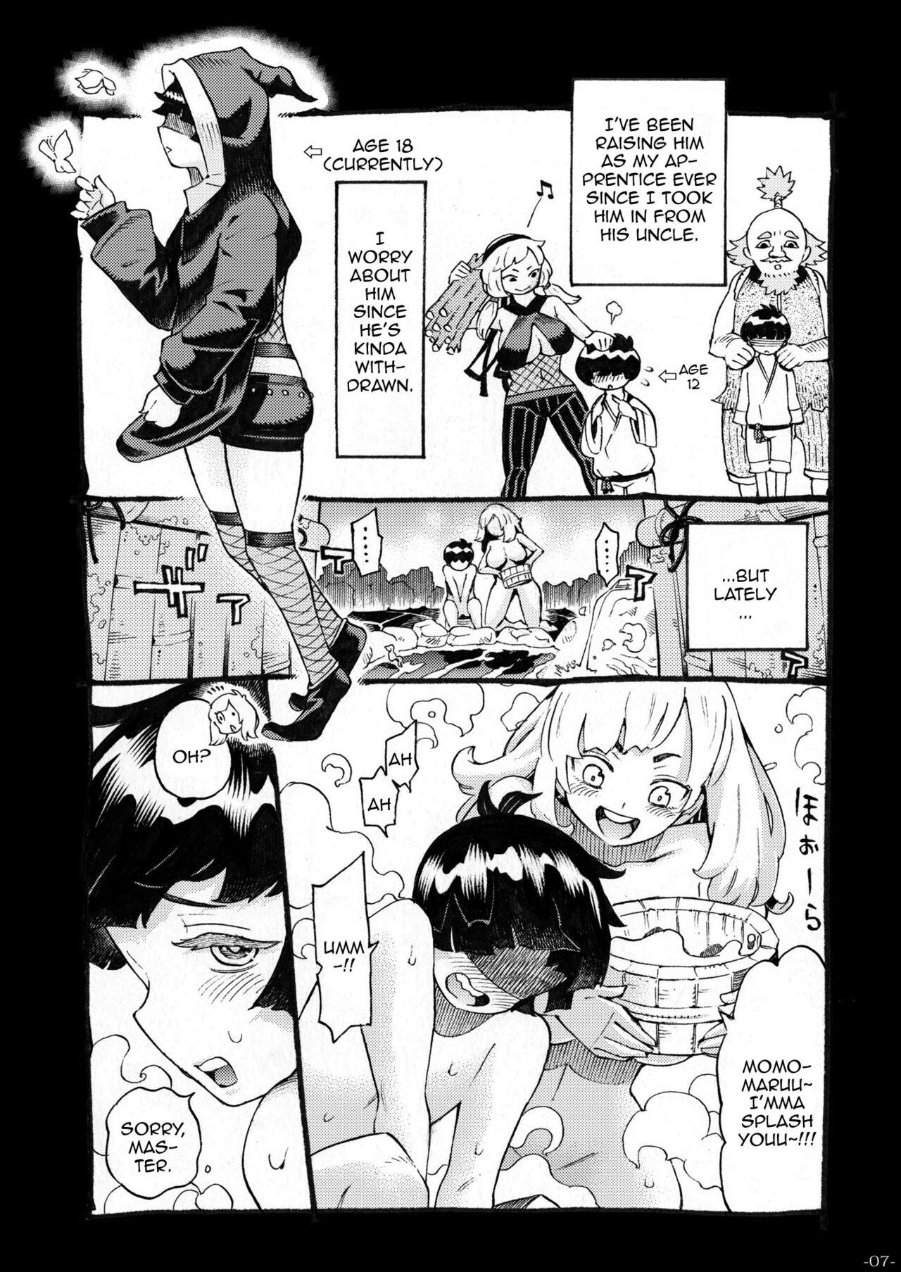Milfs Kunoichi wa Deshi to Oshinobi de | A Kunoichi Sneaks Up On Her Disciple - Original Amateur Blowjob - Page 6