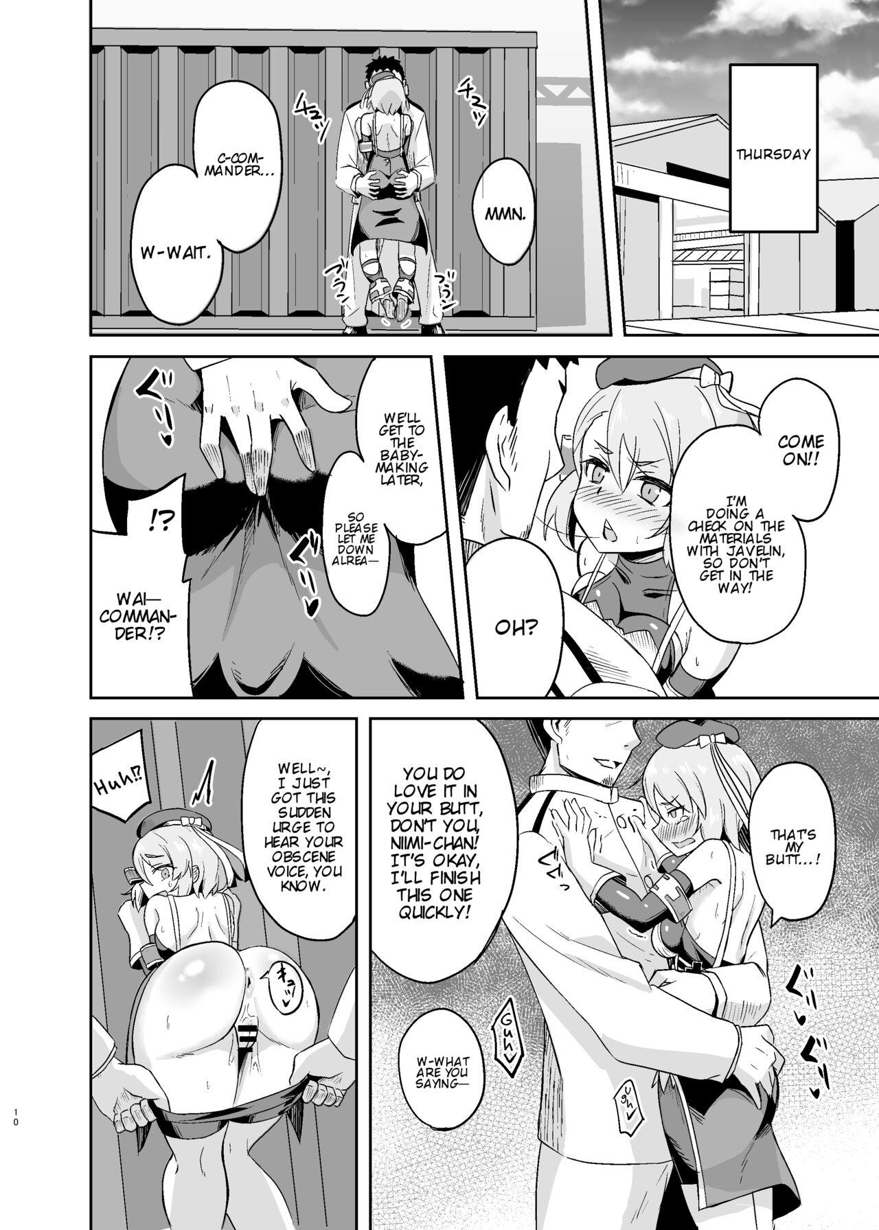 Clit [Arukaseya (Arkas)] Niimi-chan Kozukuri Kyouka Shuukan!! | Niimi-chan's Intensified Baby-making Week!! (Azur Lane) [English] [Digital] - Azur lane Threesome - Page 10