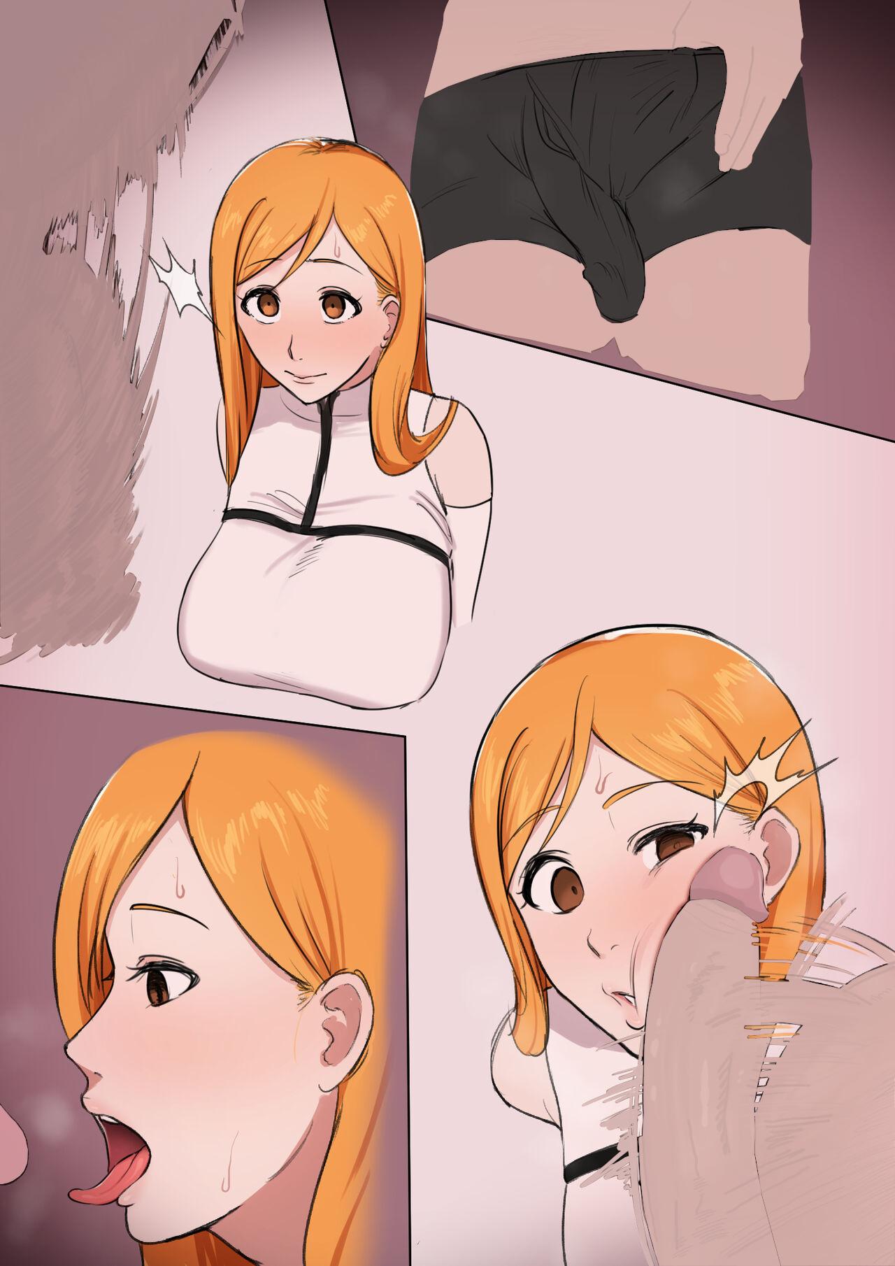 Chat Orihime suck slave - Bleach Perfect Body - Page 9