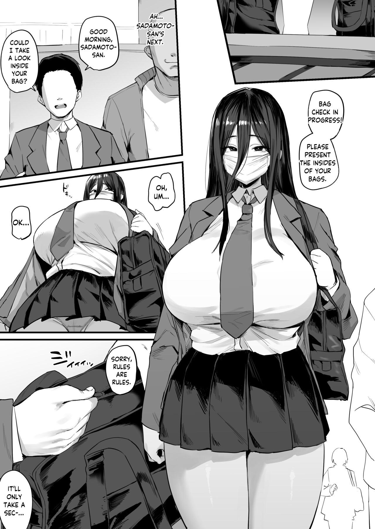 Sapphicerotica Mochimono Kensa ni Hikkakaru Ko | Girl Caught During Bag Inspection - Original Titties - Page 1
