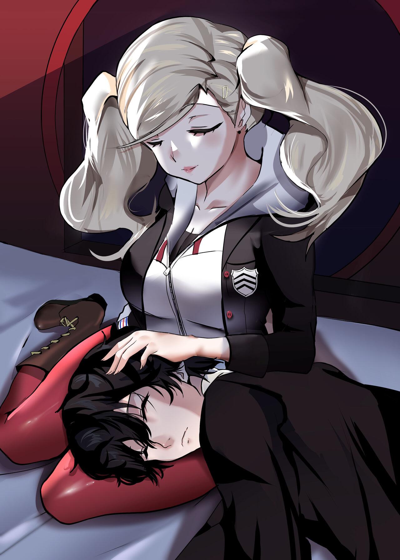Sis Lovers night in - Persona 5 Cum Swallow - Page 16