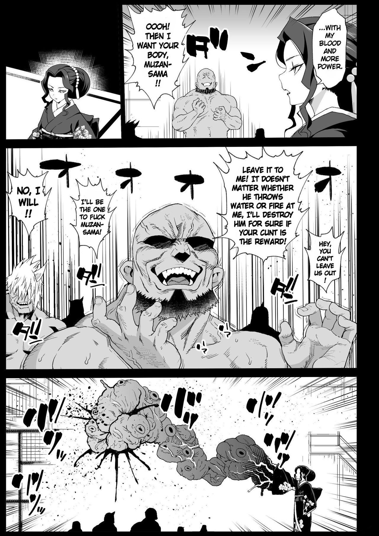 Gay Dudes RAPE OF DEMON SLAYER 4 | Making a Mess of Lady Muzan-sama - Kimetsu no yaiba | demon slayer Skirt - Page 6