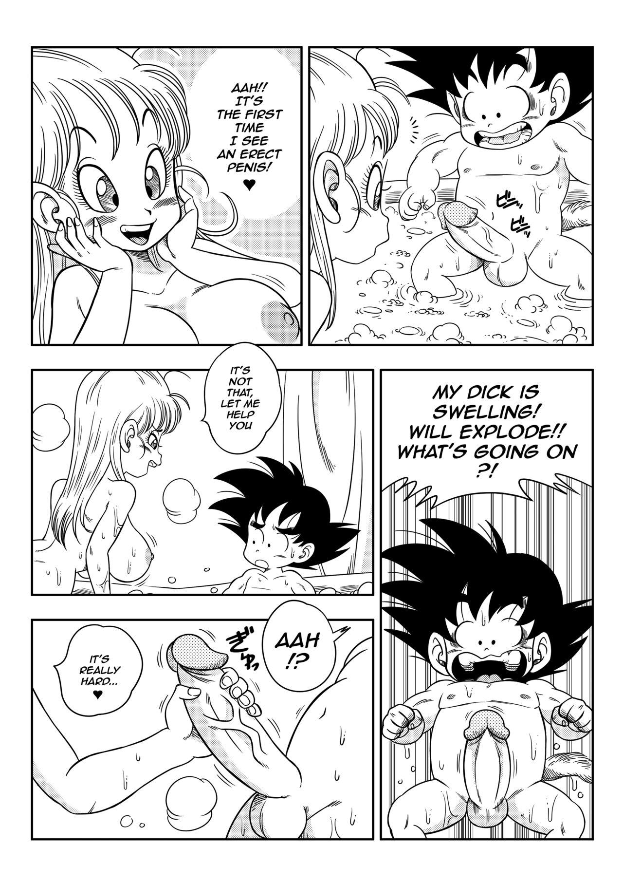 Small Tits Porn Dragon Ball: Episode 1 - Sex in the bath - Dragon ball Juggs - Page 6