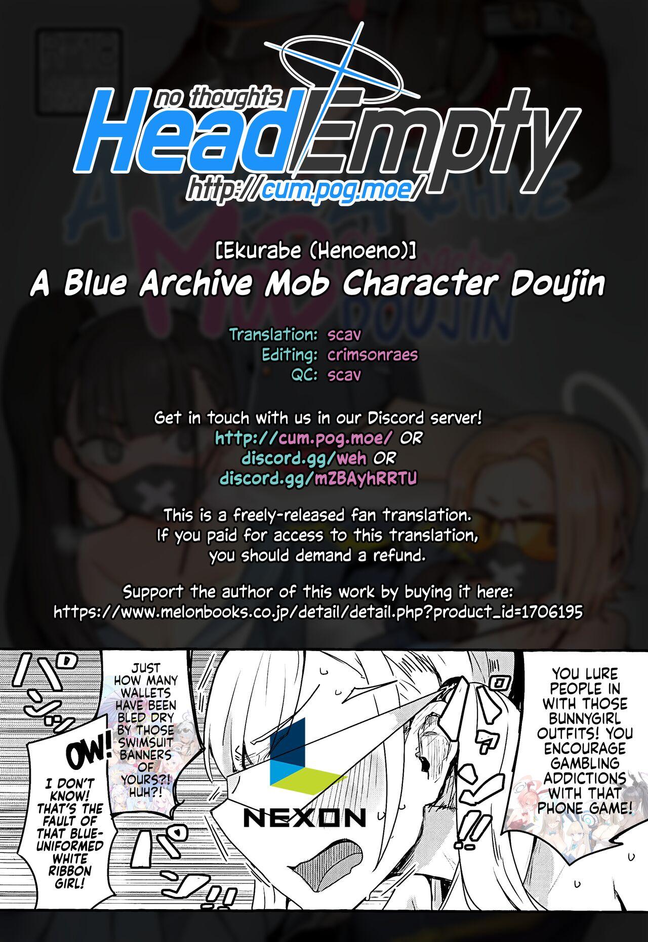 Buruakamobu Erohon | A Blue Archive Mob Character Doujin. 22