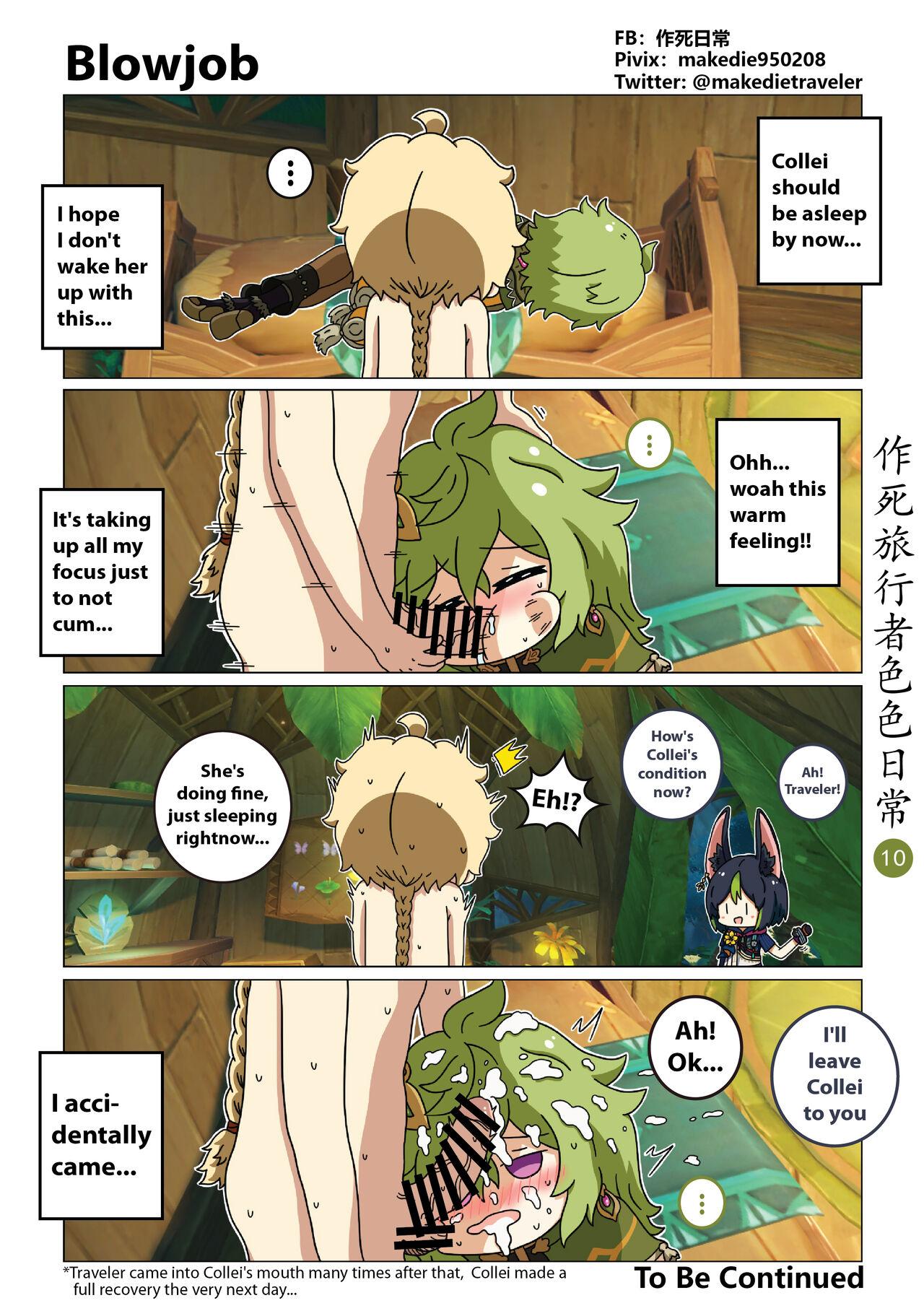 Gay Bukkake 作死旅行者色色日常篇 - Genshin impact Swallowing - Page 11