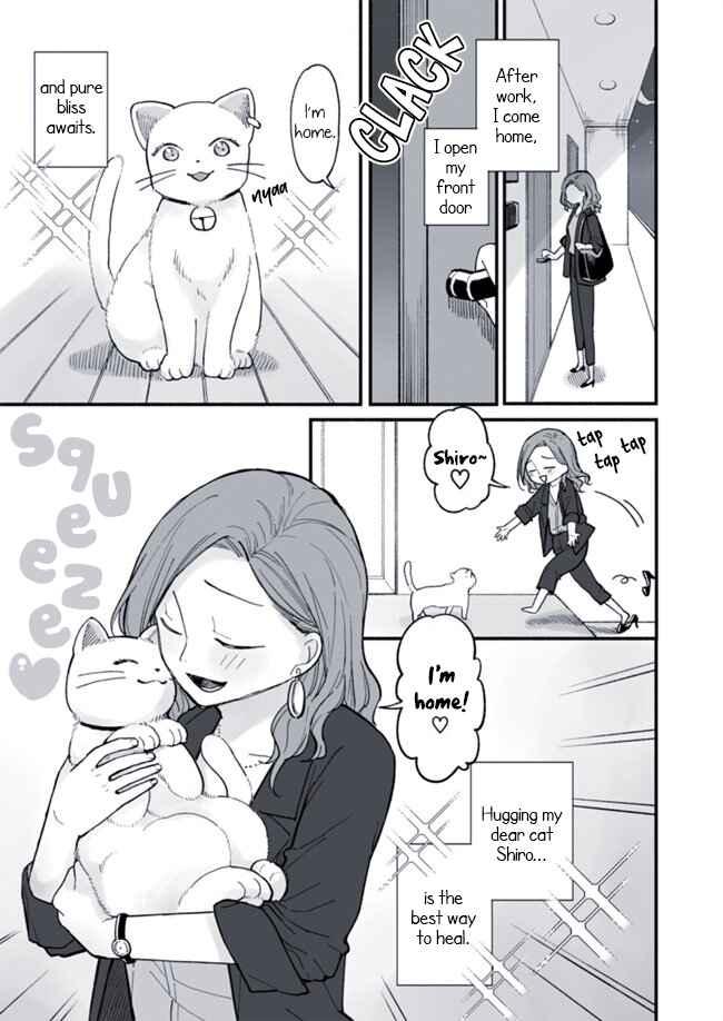 Gay Masturbation OL no Onee-san to Neko no Hanashi | Office Lady and Cat - Original Club - Page 1
