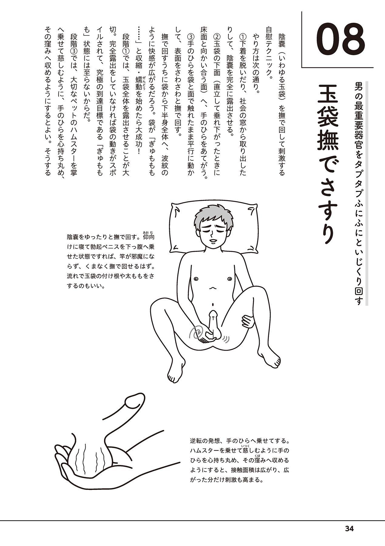 Otoko no Jii Onanie Kanzen Manual Illustration Han...... Onanie Play 35
