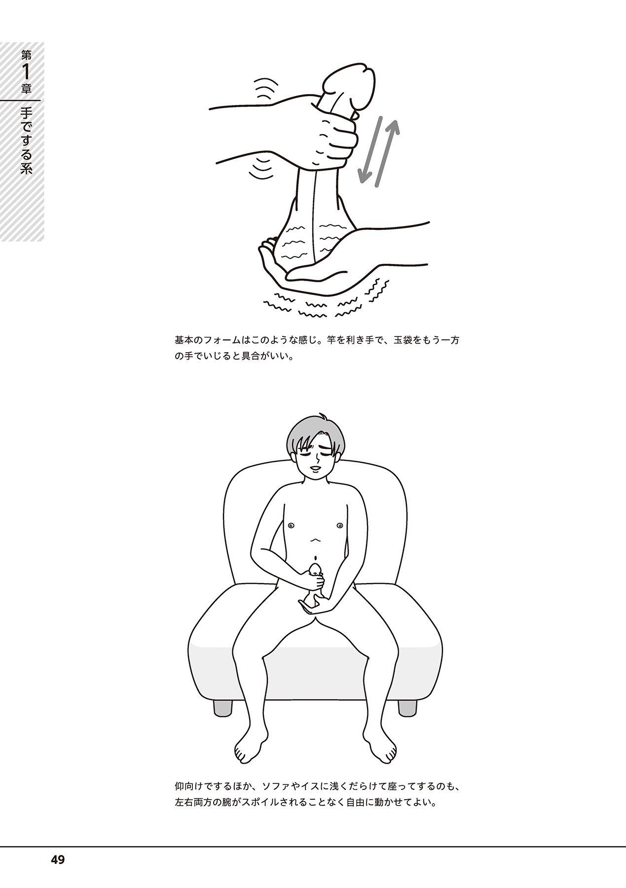 Otoko no Jii Onanie Kanzen Manual Illustration Han...... Onanie Play 50