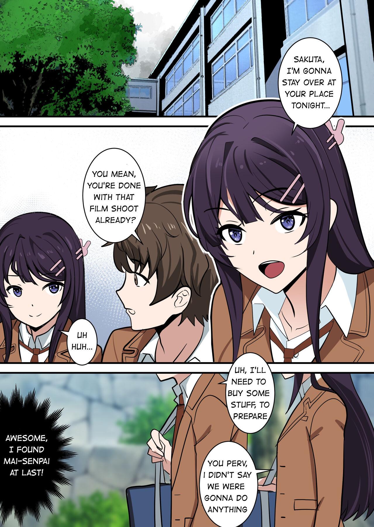 Fucking Possessing Sakurajima Mai and Cucking Her Lover - Seishun buta yarou wa bunny girl senpai no yume o minai Fishnet - Page 1