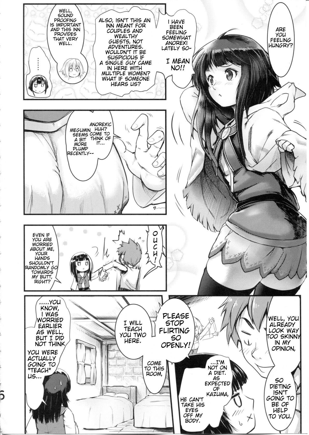Suck Meguicha 6 - Kono subarashii sekai ni syukufuku o Real Amature Porn - Page 6