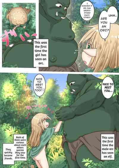 Elf Musumesan ni Gokubuto Ochinchin o Nejikomareru Ohanashi | Elf Girl Gets Screwed By The Big Dick Orc 4