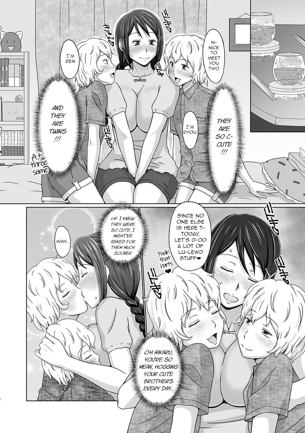 Wetpussy Futago Otouto to Tanoshii Kyuujitsu o | A Pleasant Day Off with the Twin Brothers Esposa - Page 4