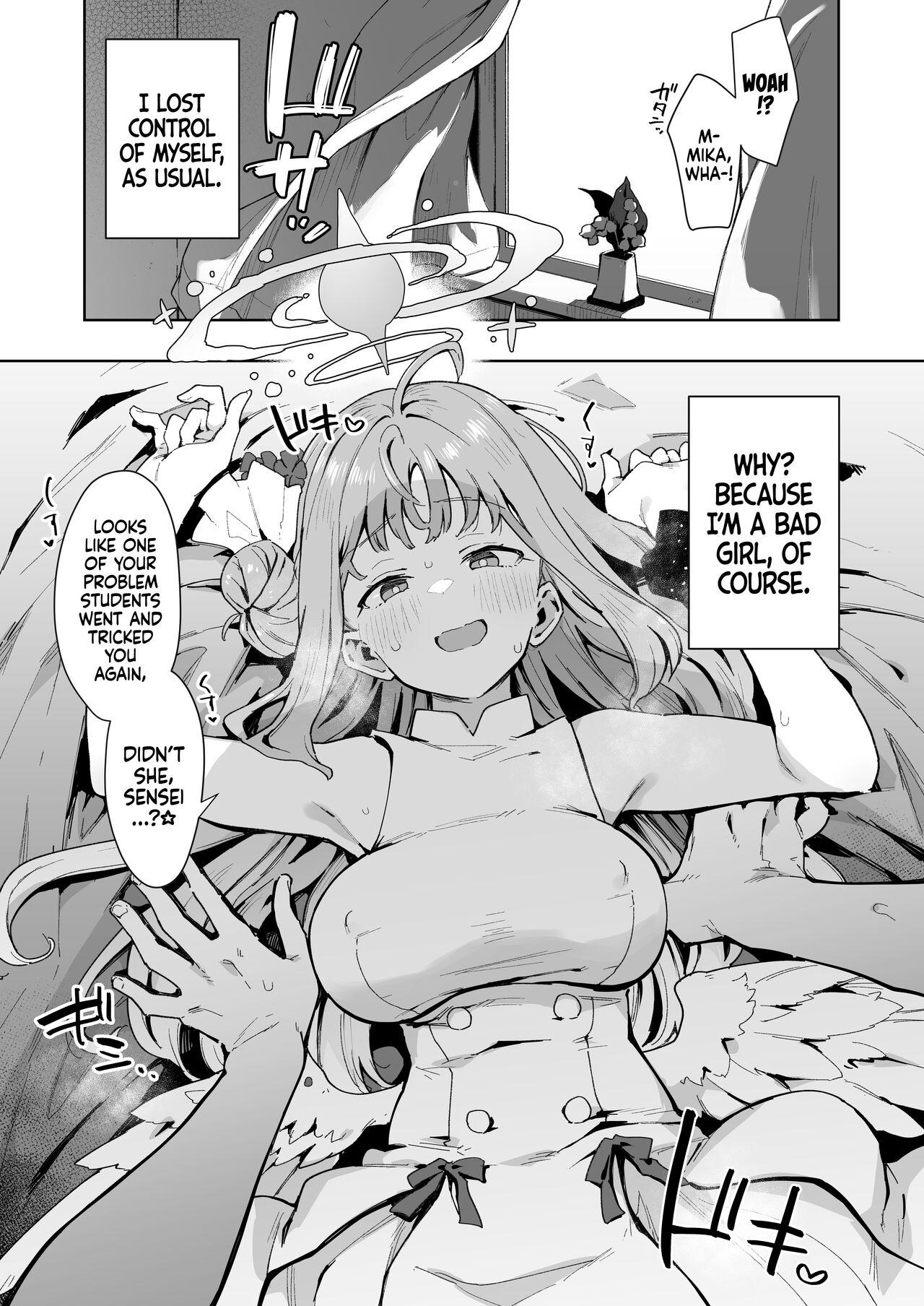 Cuckolding Waruiko Mika wa Oshiokisaretai | Mika Wants To Be Punished For Being A Bad Girl - Blue archive Best Blowjob - Page 2