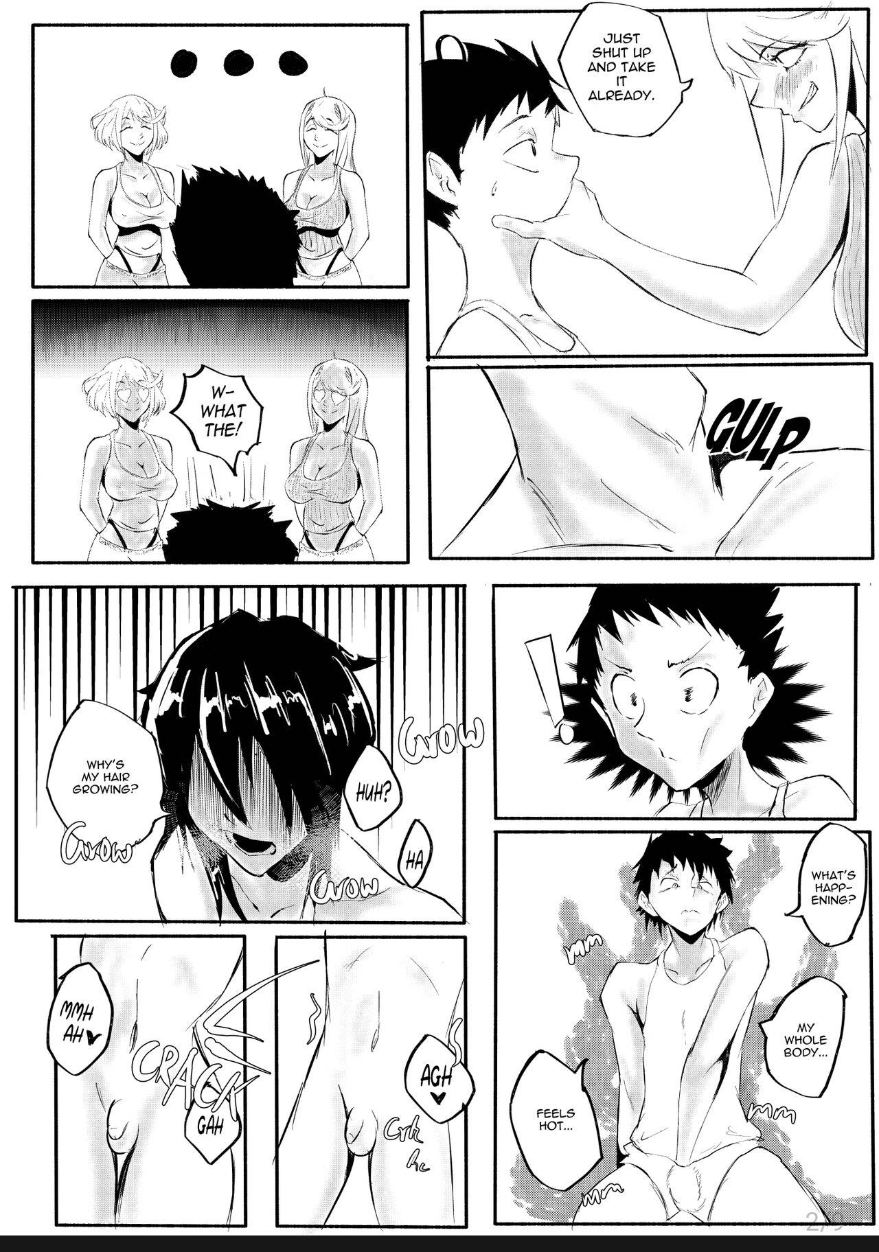 Bribe Xenoblade 2 gender transformation Manga Peeing - Page 2