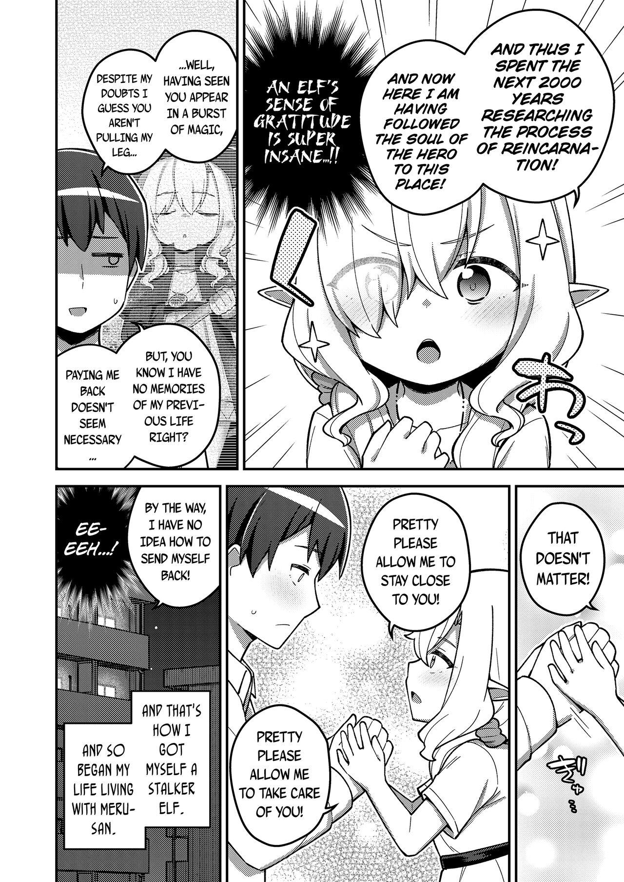 Gay College Isekai Oshikake Elf-san | The Stalker Elf From Another World Pussy Fucking - Page 4