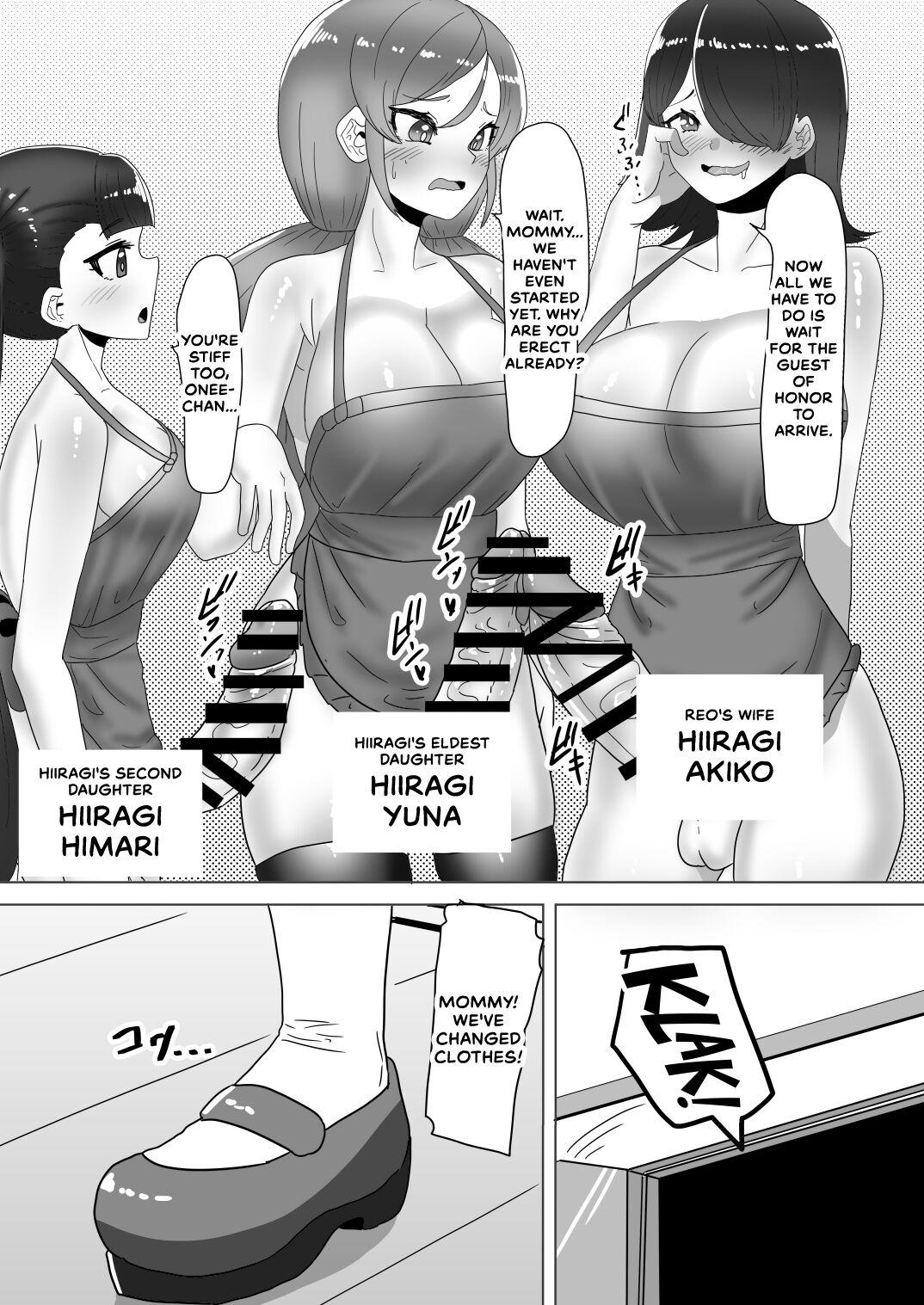 Storyline Otokonoko Papa to Futanari Kazoku no Dairankou Party! - Original Gay Handjob - Page 3