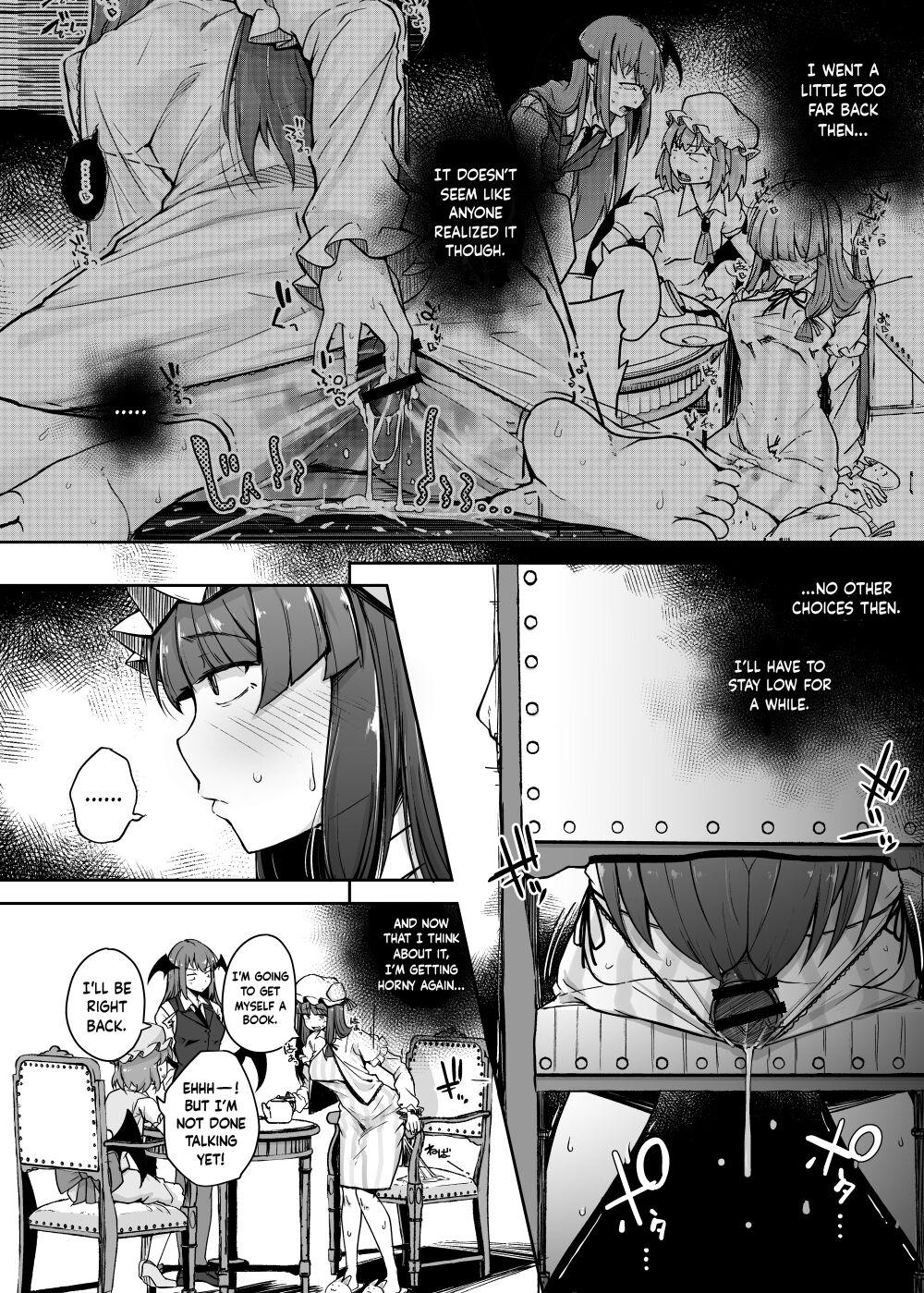 Throat Fuck Ana to Muttsuri Dosukebe Daitoshokan 4 - Touhou project Assgape - Page 4