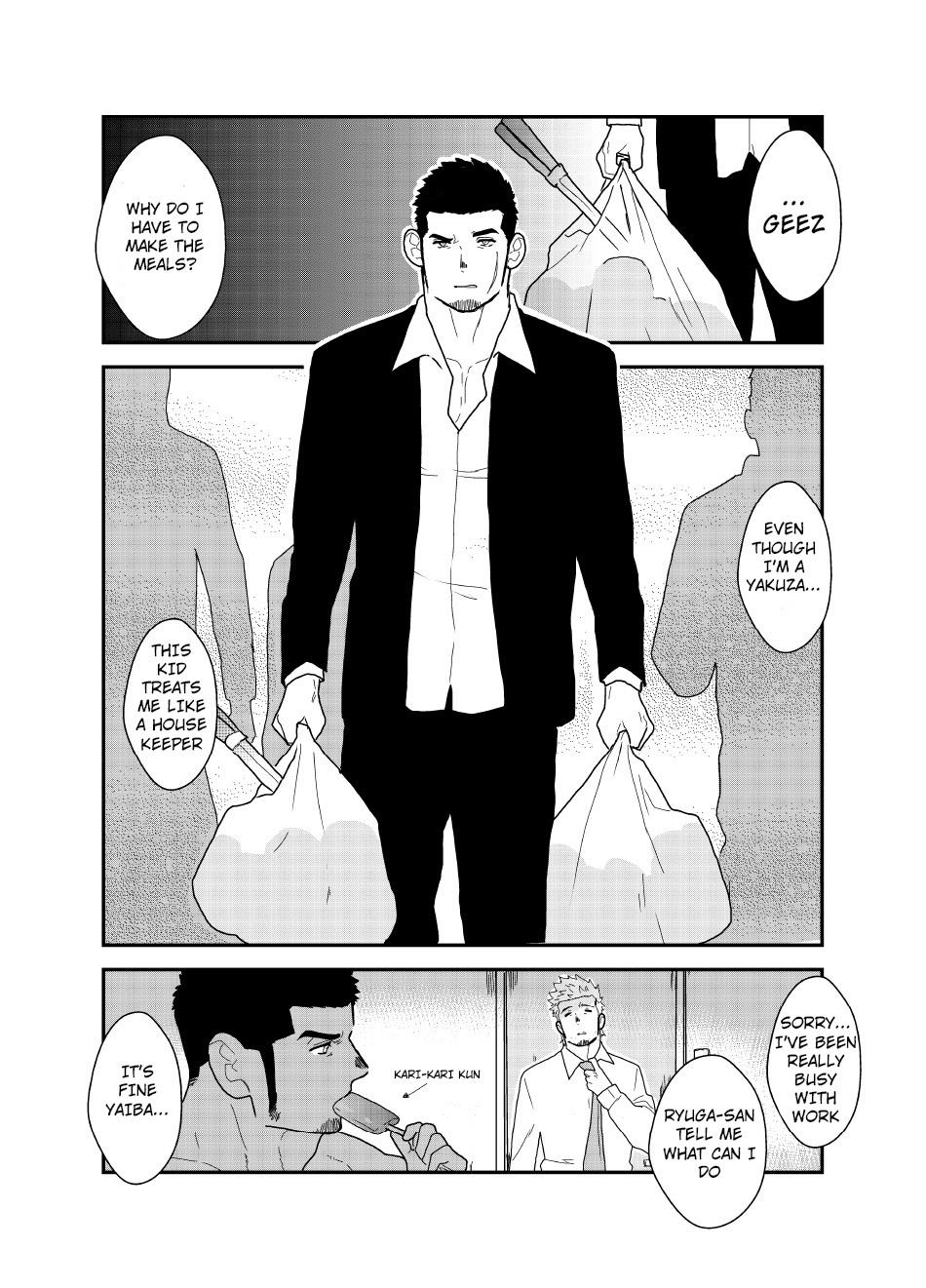 Cougars Moshimo yakuza ga 1-ri etchi shite iru tokoro o mi raretara. | What if a Yakuza Got Caught Pleasuring Himself? - Original Freaky - Page 3