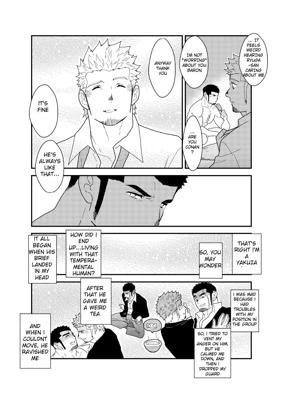 Cougars Moshimo yakuza ga 1-ri etchi shite iru tokoro o mi raretara. | What if a Yakuza Got Caught Pleasuring Himself? - Original Freaky - Page 4