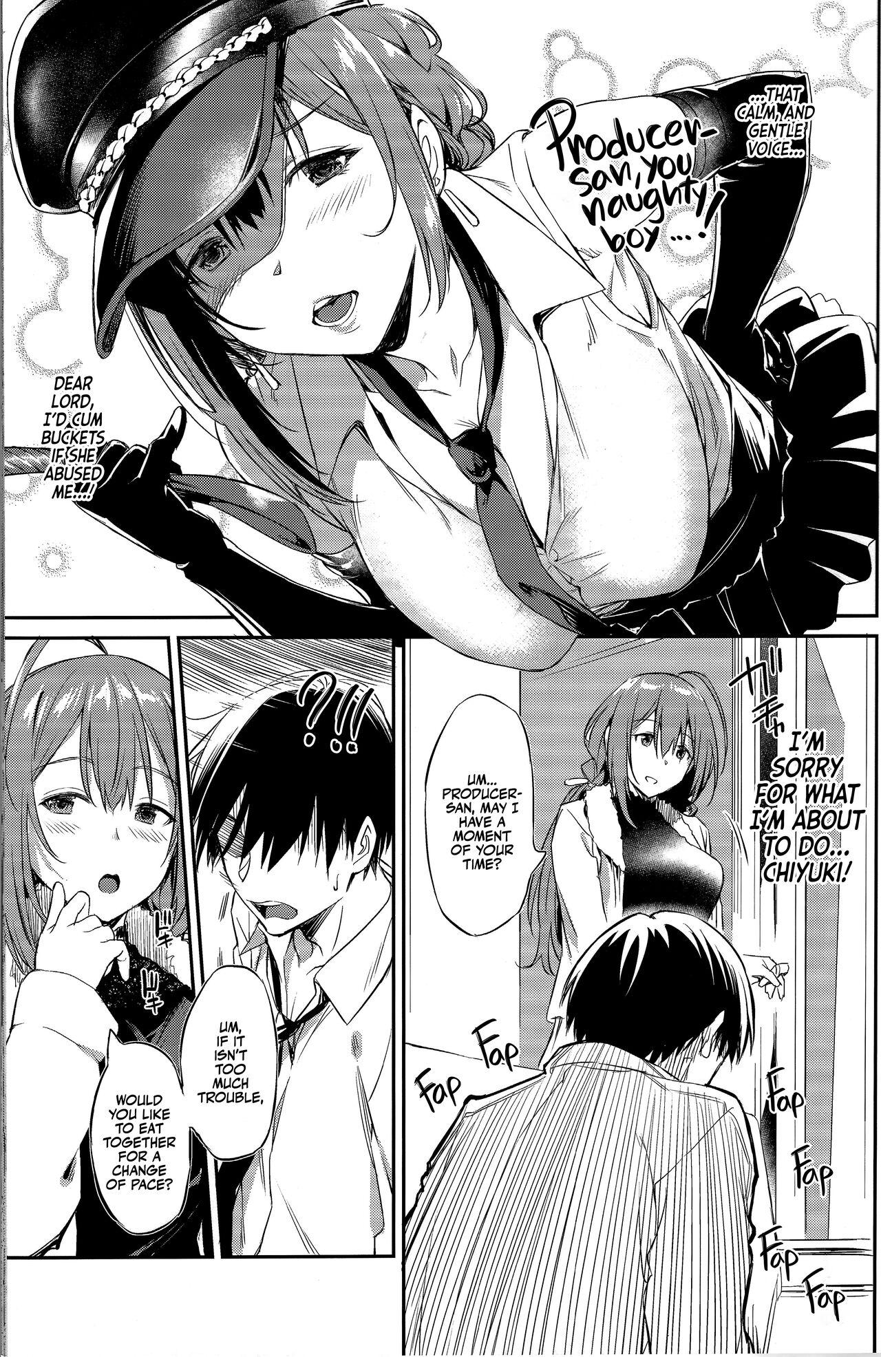 Groupsex (2021-03 Akihabara Chou Doujinsai) [AERODOG (inu)] Chiyuki-san no Yasashii Shasei Kanri | Chiyuki-san's Lovely Sperm Management (THE iDOLM@STER: Shiny Colors) [English] [Team Rabu2] - The idolmaster Amatuer Porn - Page 4