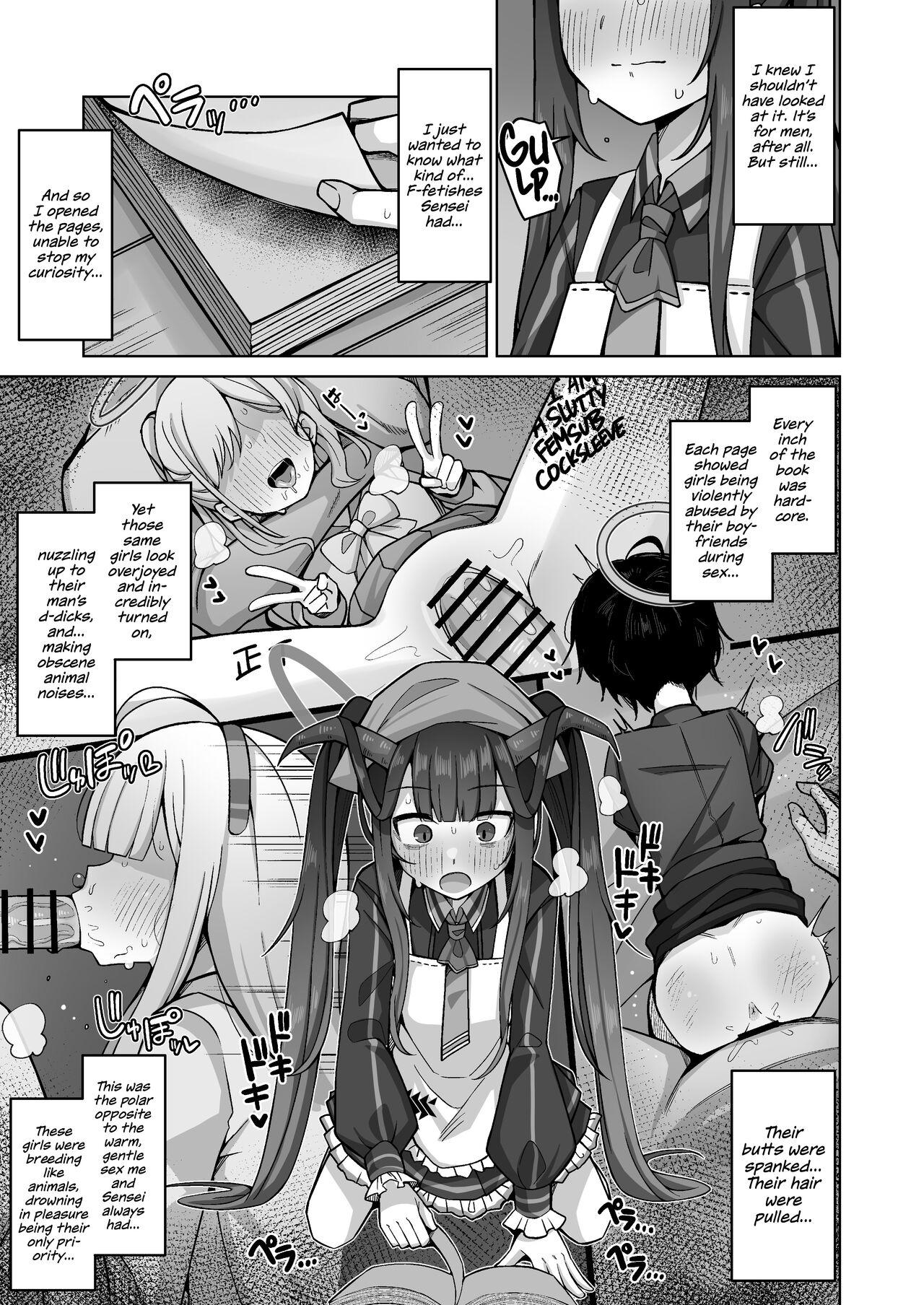 Hard Fucking Itoshii, Eat Me. | Eat Me, My Love. - Blue archive Tanned - Page 11