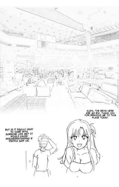 Asuna and Klein buying new bed. 0