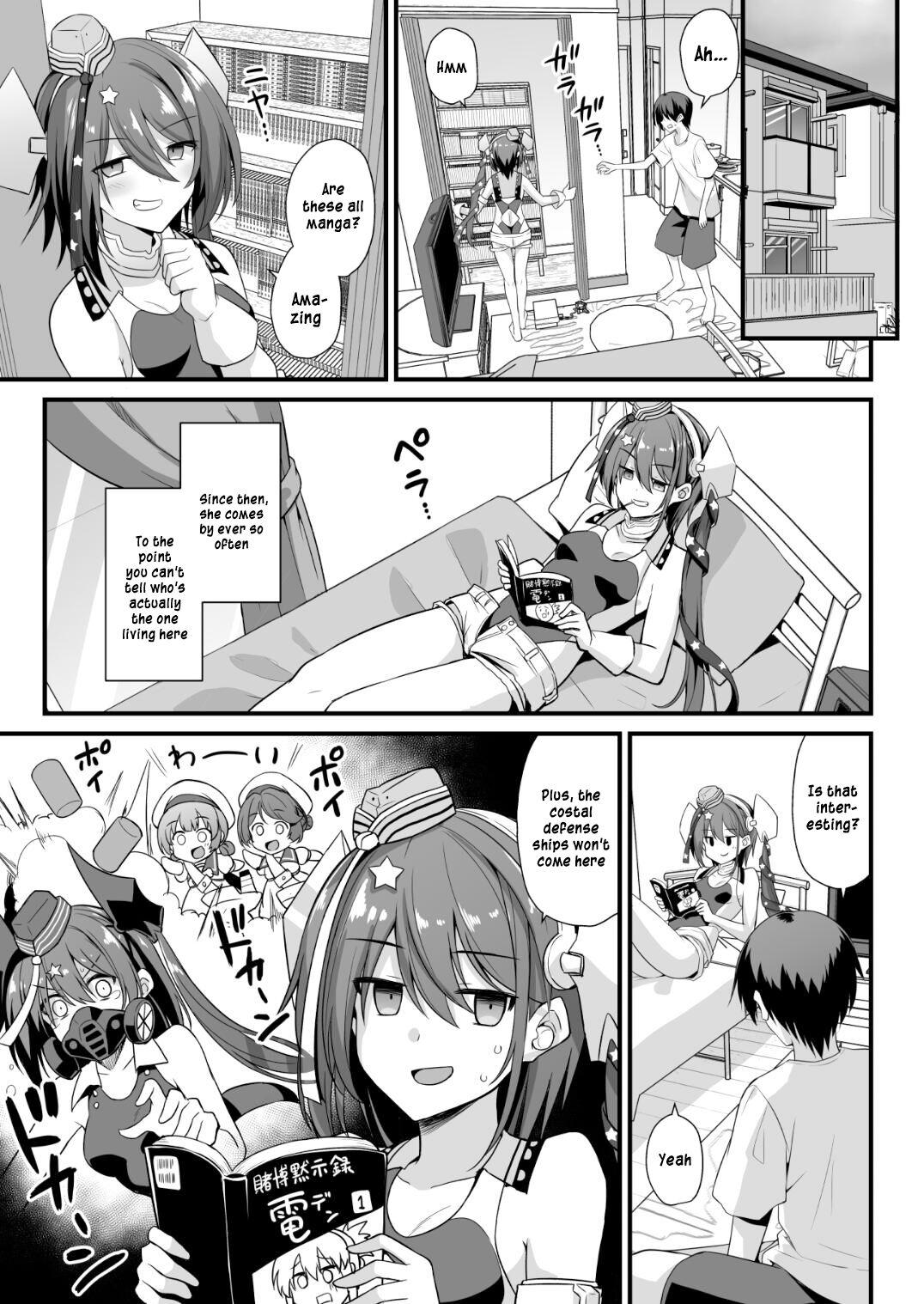Comedor Scamp-Chan wa Nikushokukei Joshi!! - Kantai collection Rough Sex Porn - Page 4