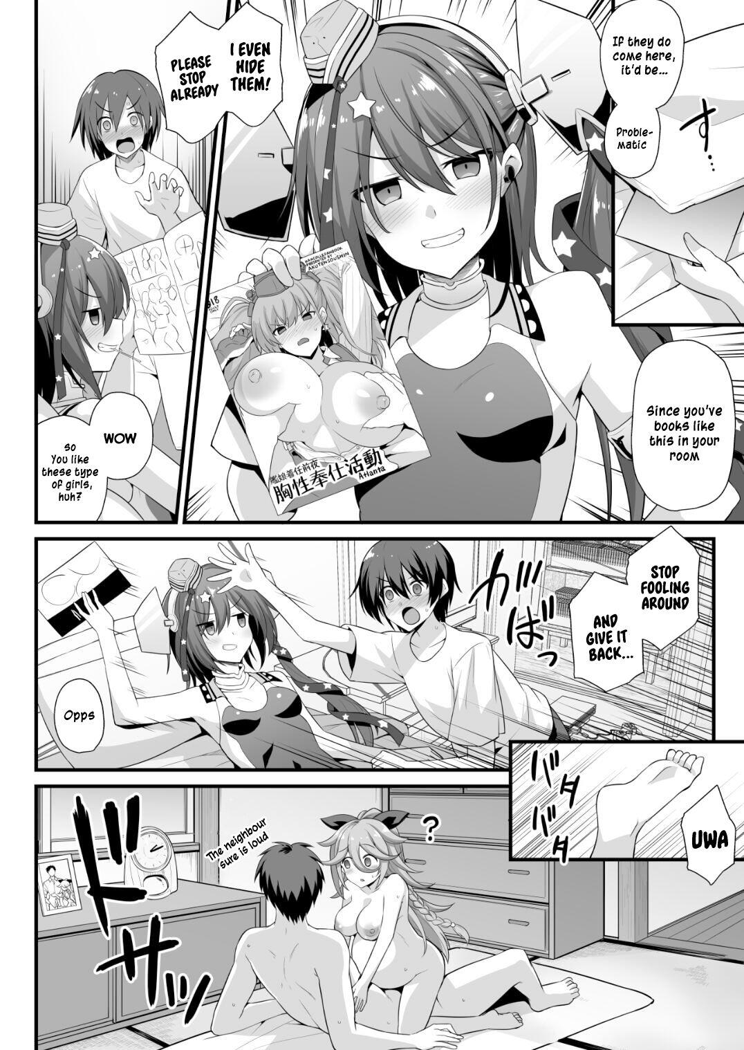 Comedor Scamp-Chan wa Nikushokukei Joshi!! - Kantai collection Rough Sex Porn - Page 5