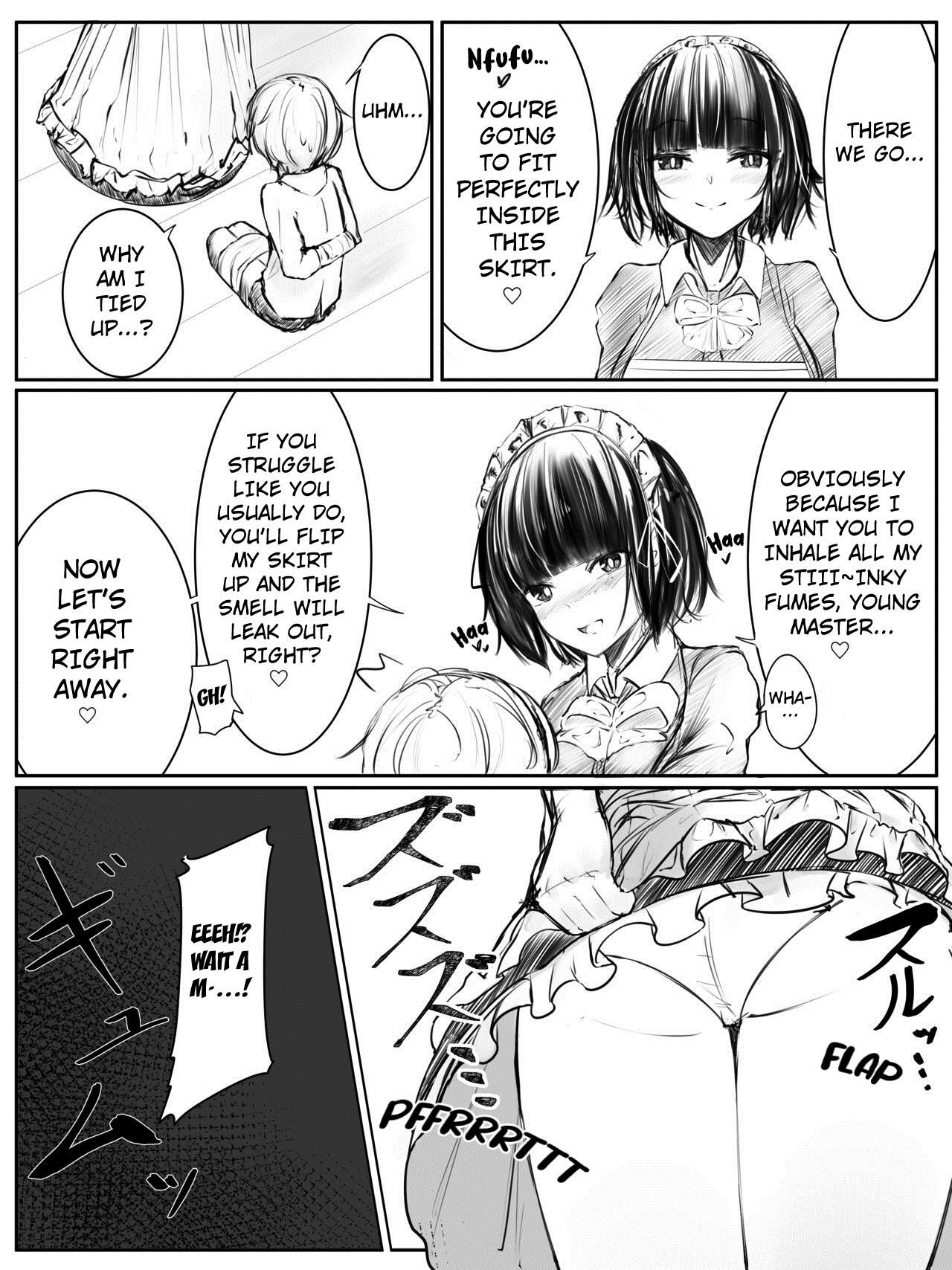 Teenage Porn Onara Manga - Maid to Bocchama Women Sucking Dick - Page 7