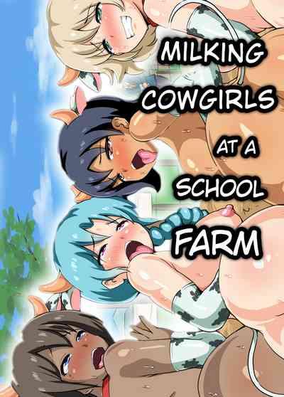 Milking Cowgirls at a School Farm 0