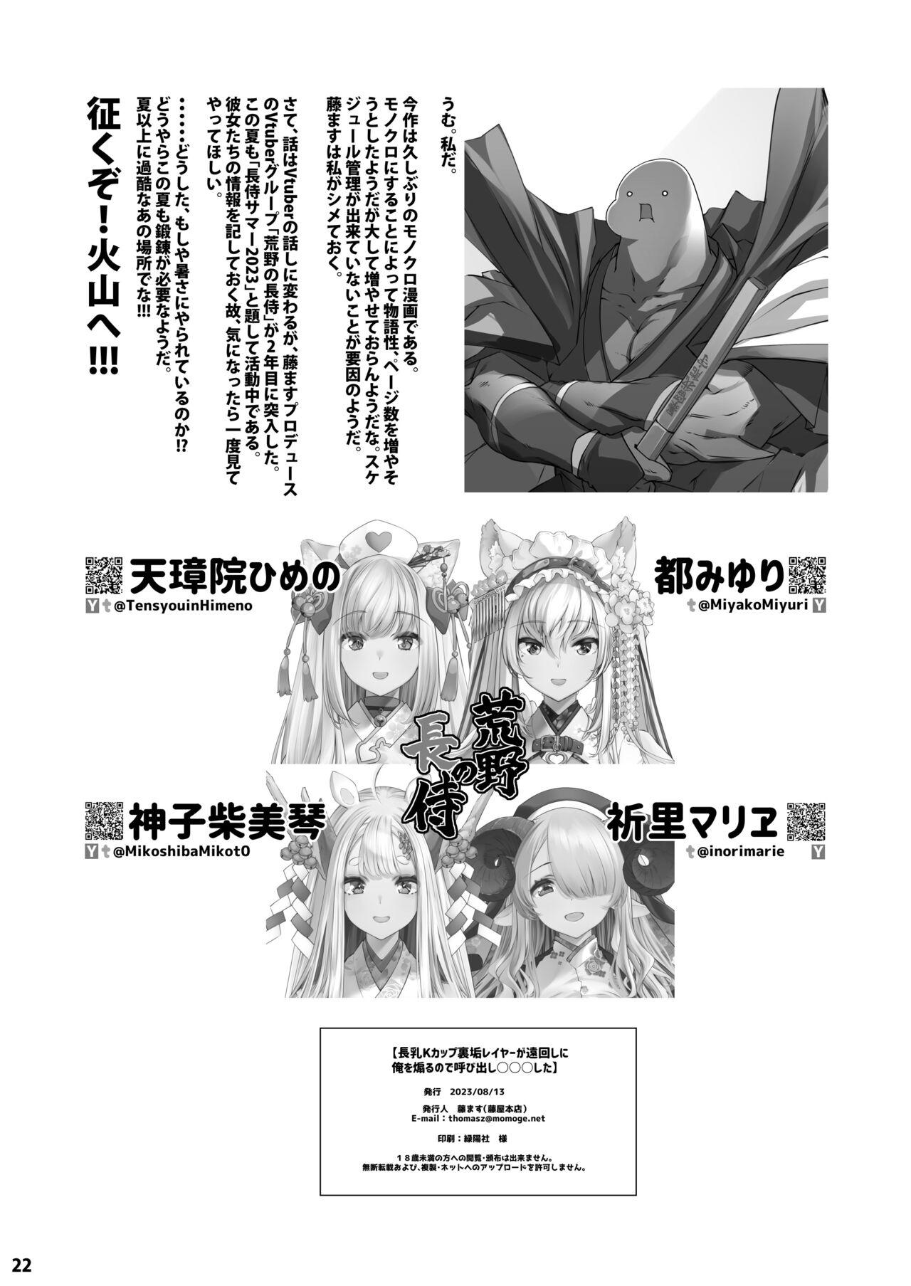 Master Chounyuu K-Cup Uraaka Layer ga Toumawashi ni Ore o Aoru node Yobidashi ●●● Shita - Original Young Tits - Page 22