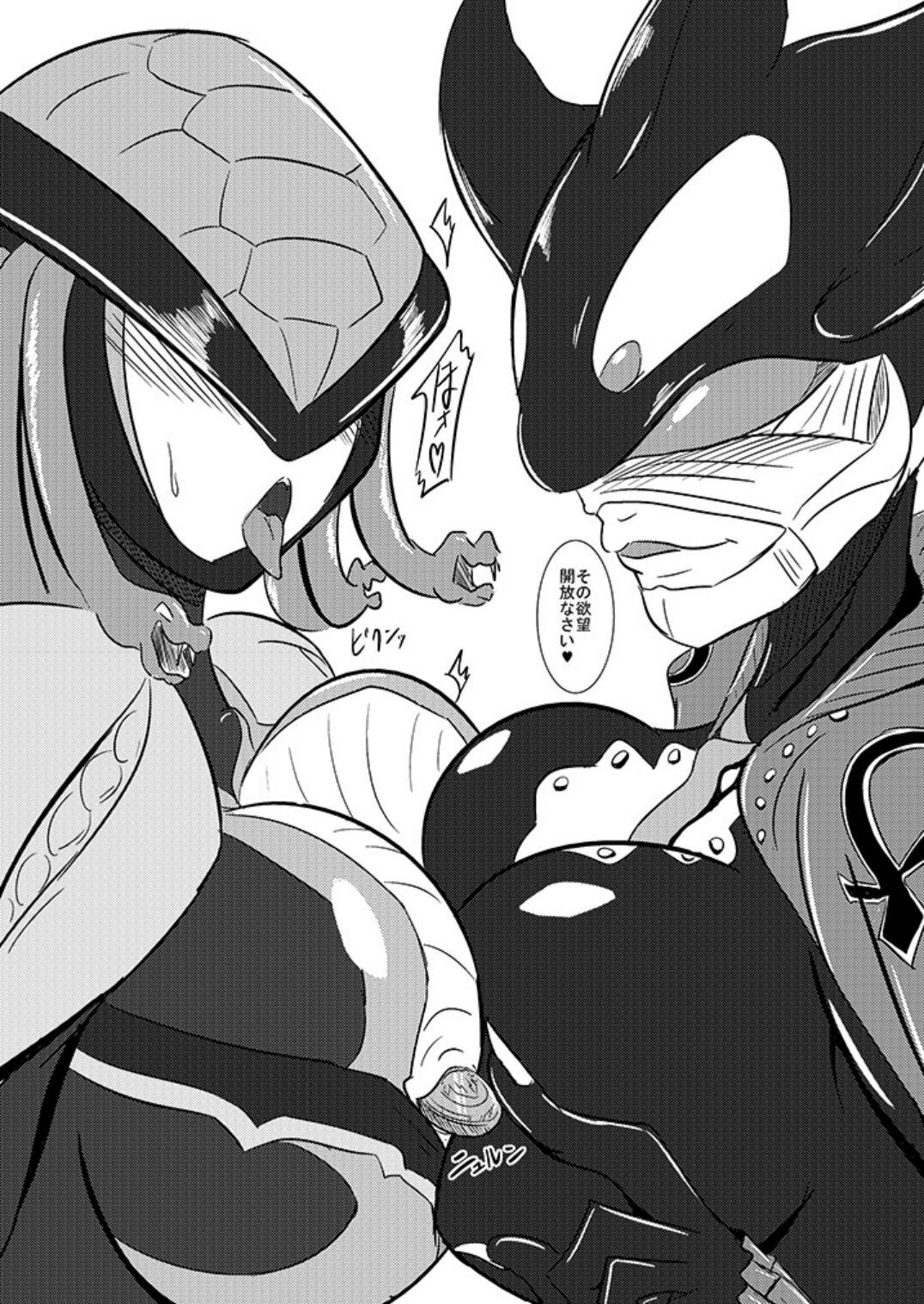 Cheating Midoshinanode mede~yu￮sa-sama o ijime nuite mita! (2013) Kamen rai￮ ̄u~iza ￮ do o ￮ zu​ - Kamen rider Kamen rider wizard Kamen rider ooo Monster Cock - Page 2