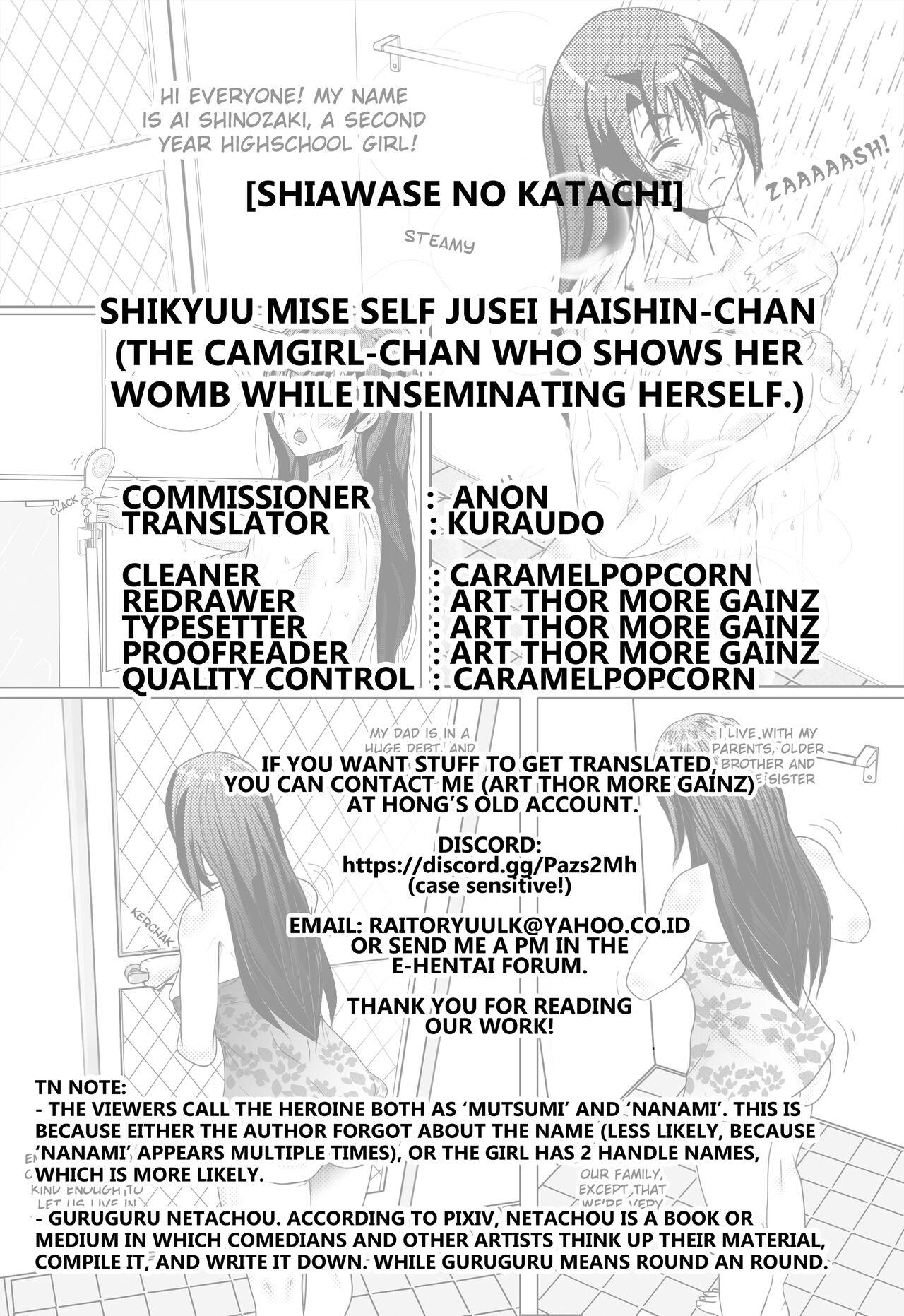 Gay Cumshot Shikyuu Mise Self Jusei Haishin-chan - Original Farting - Page 10