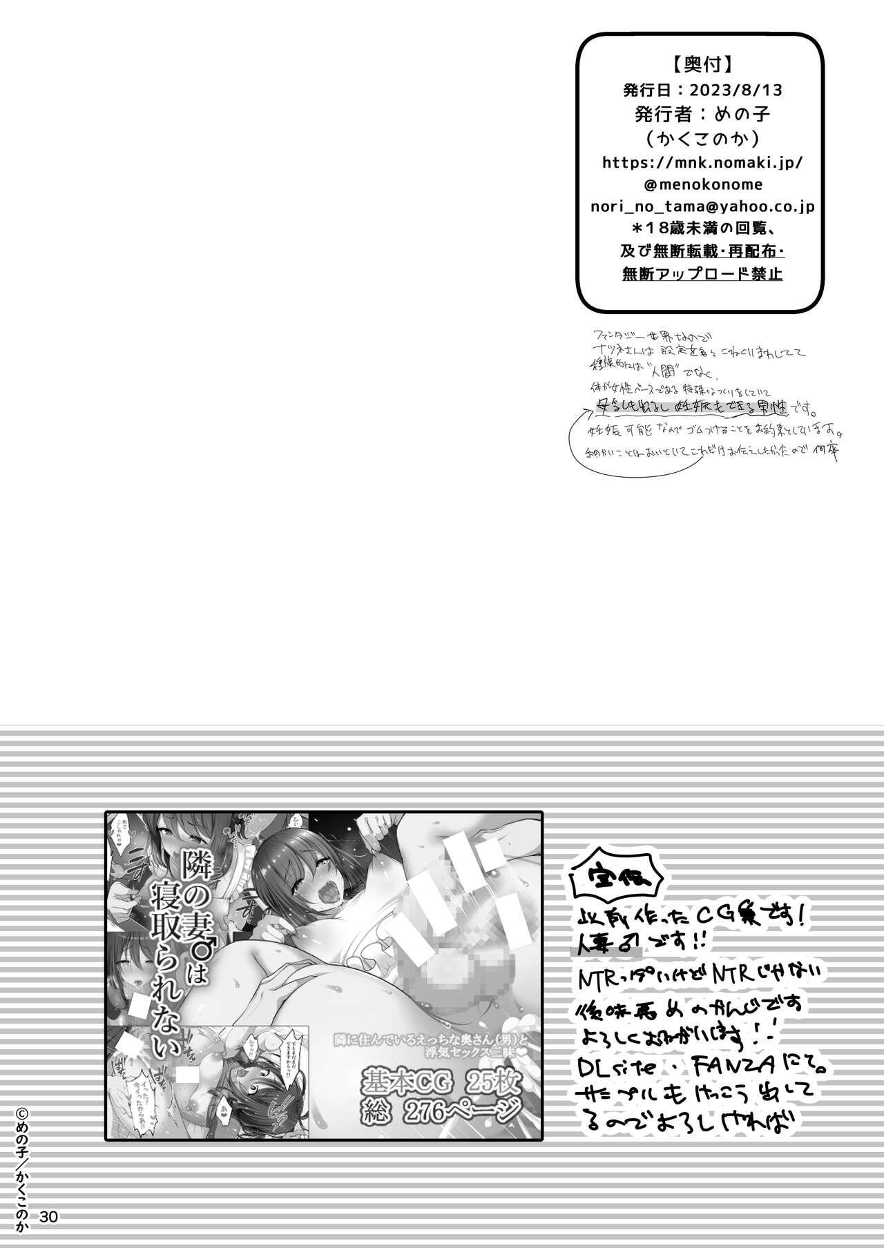 Dildos [Kakukonoka (Menoko)] Kusuriya no mama-kei oniisan wa murabito-tachi no mirukubaa [Digital] - Original Point Of View - Page 30