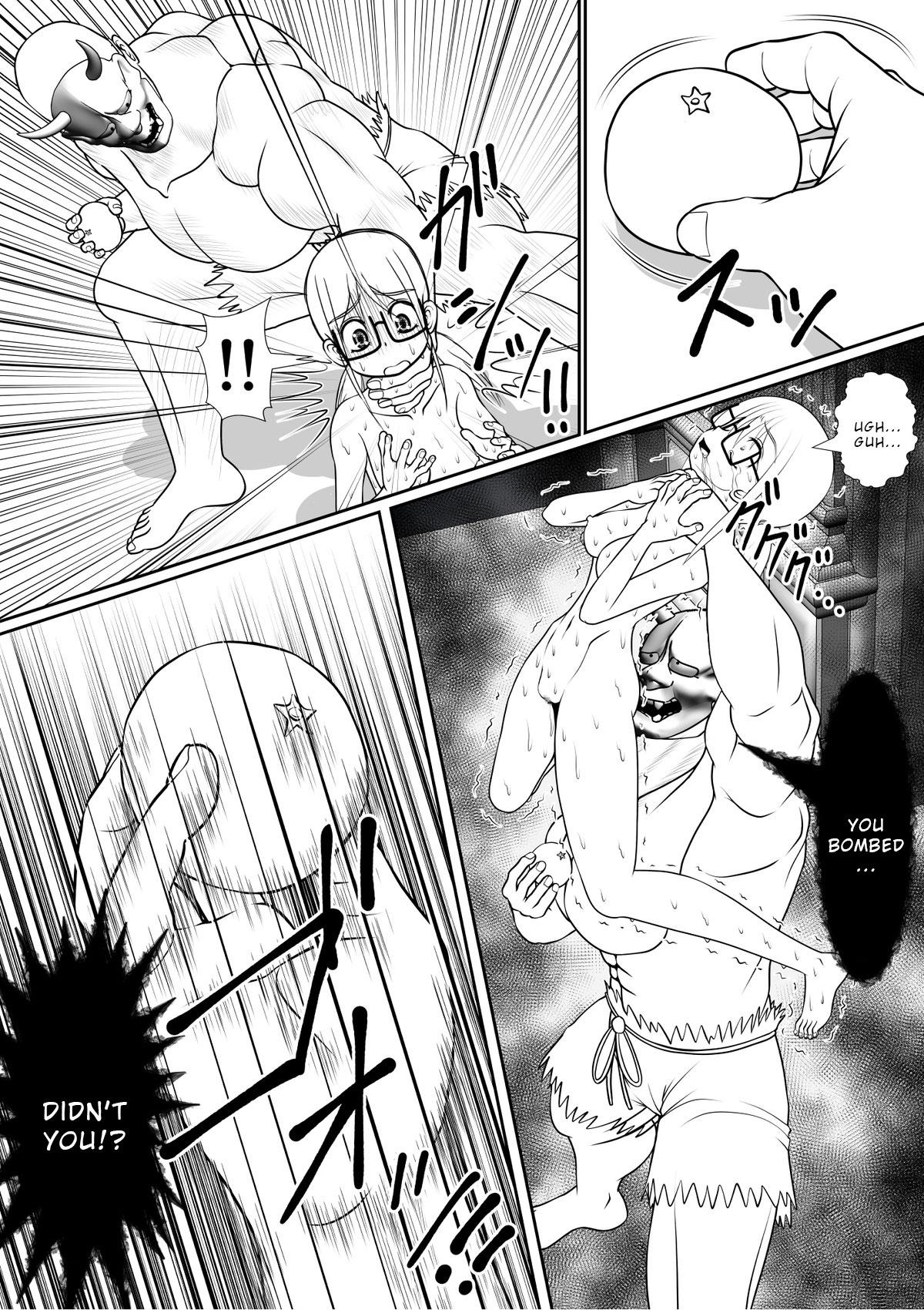 Cum On Tits Shin Kankaku Hard Ryona Manzaishi Oni to Shoujo Fucks - Page 3