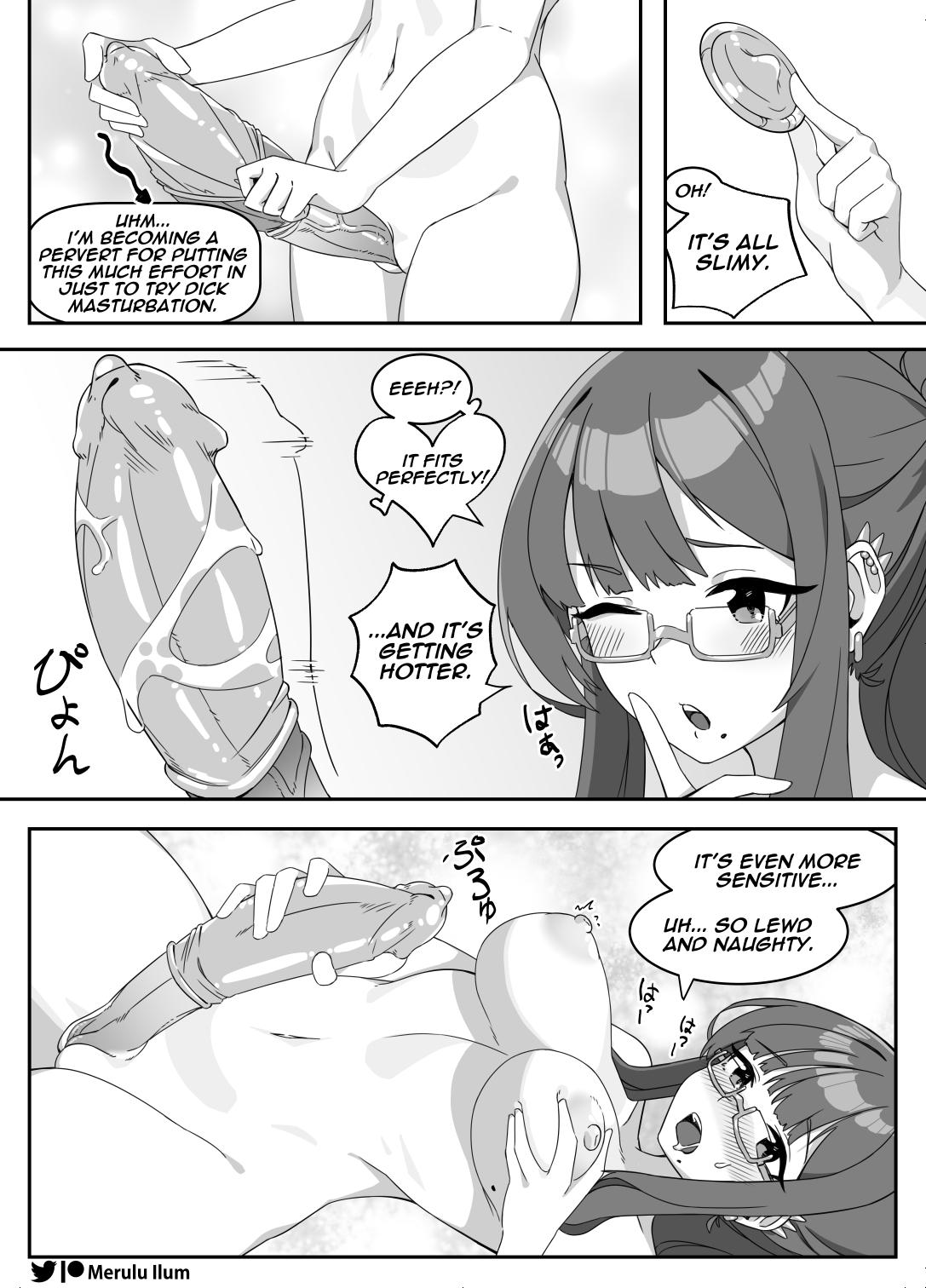 Stud Masturbation with a Giant Dick, Let's have fun! - Original Futanari - Page 8