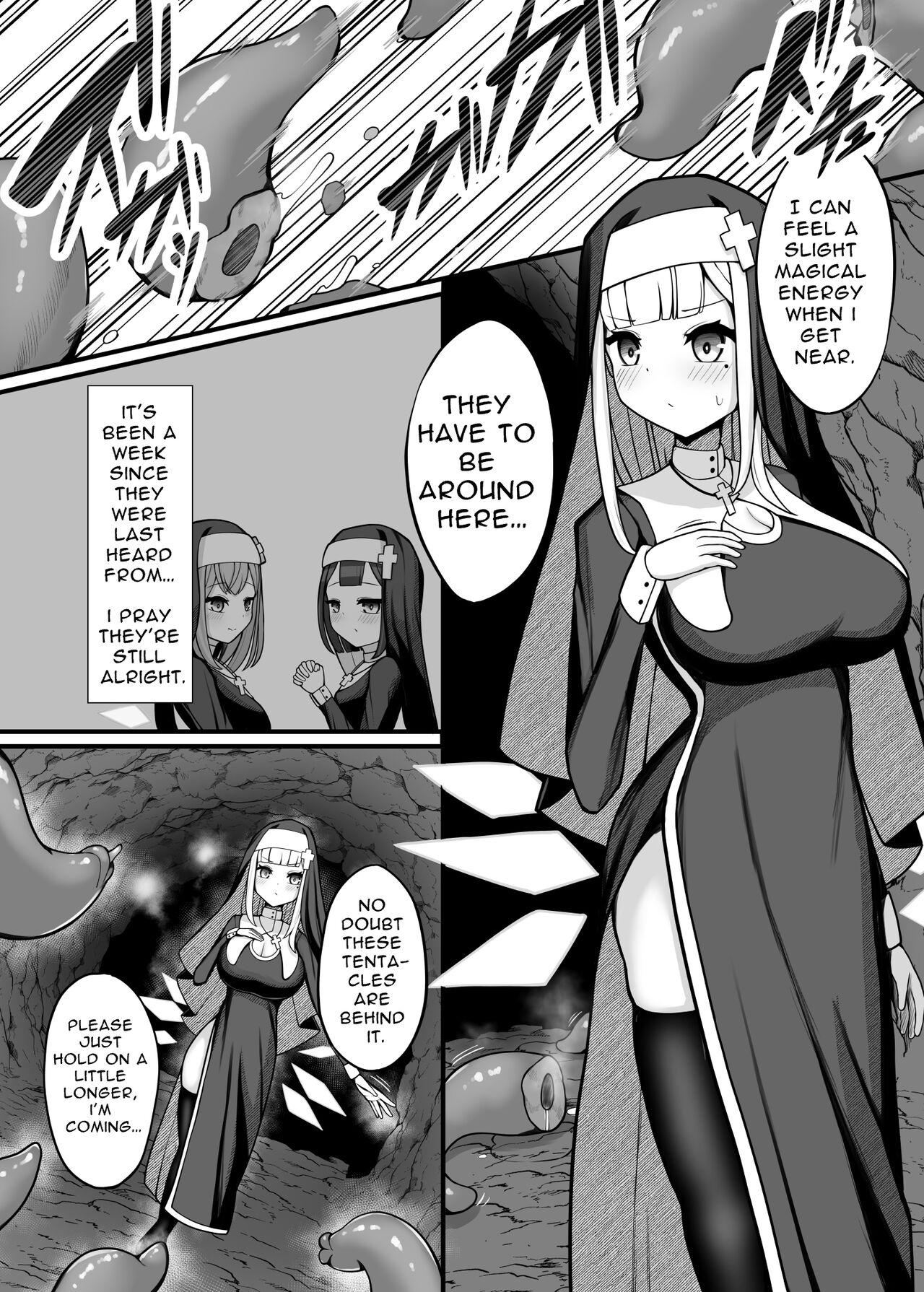 Boquete Taima Sister Shokushu Naedoko Hon | Exorcist Nun Tentacle Seedbed Book - Original Boobies - Page 4