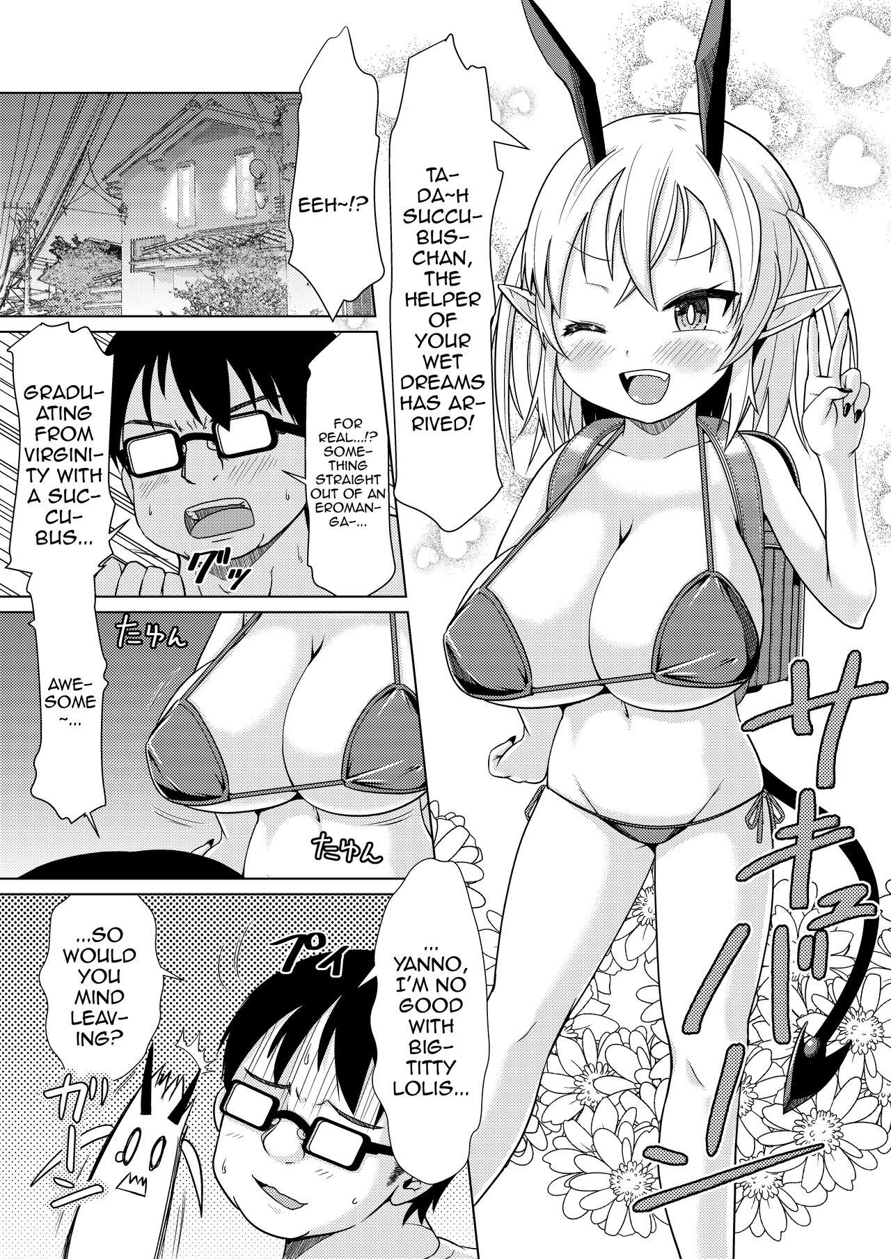 Hot Naked Women Mesugaki Succubus-chan, Hatsu Shigoto de Wakaraserareru. | The Mesugaki Sucubus Gets Subjugated In Her First Job - Original Kink - Page 2