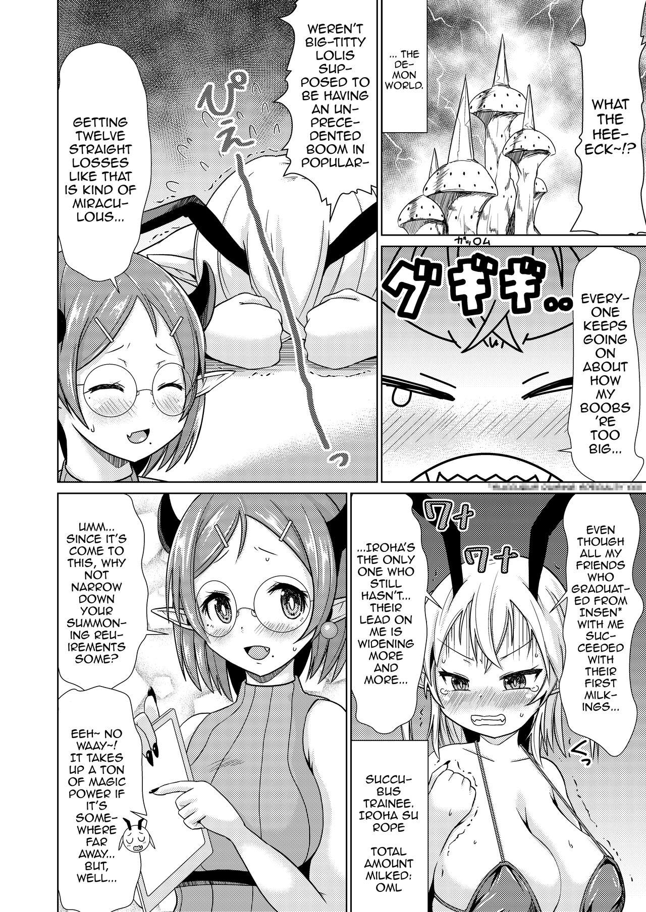 Cumming Mesugaki Succubus-chan, Hatsu Shigoto de Wakaraserareru. | The Mesugaki Sucubus Gets Subjugated In Her First Job - Original Real Orgasm - Page 3