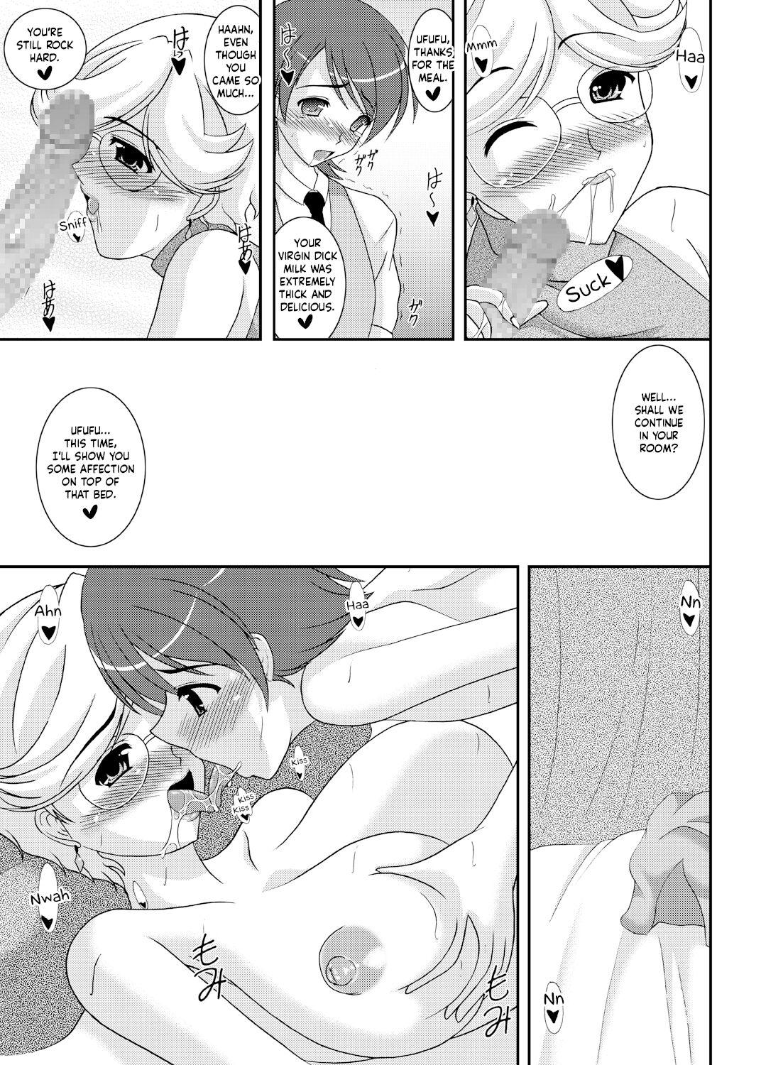Small Tits Porn Iinoyo Saji to Ecchi na Double Oppai | Saji and The Two Pairs of Hot Tits - Gundam 00 Exposed - Page 8