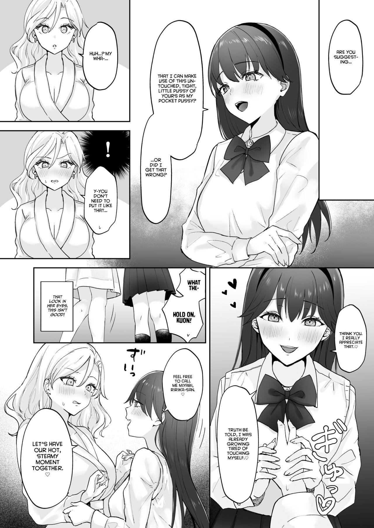 Passion Shojo Gal, Futanari Ojou-sama no Onaho ni Naru | Virgin Gal who Becomes a Pocket Pussy for a Futanari Young Lady - Original Lovers - Page 11