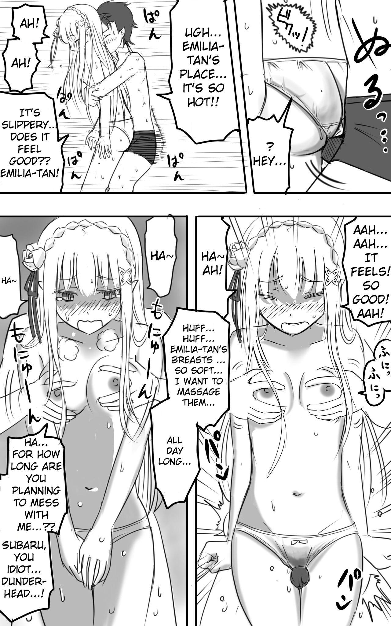 Muscular Amazing Sex with Emilia-tan - Re zero kara hajimeru isekai seikatsu Gay Shorthair - Page 10