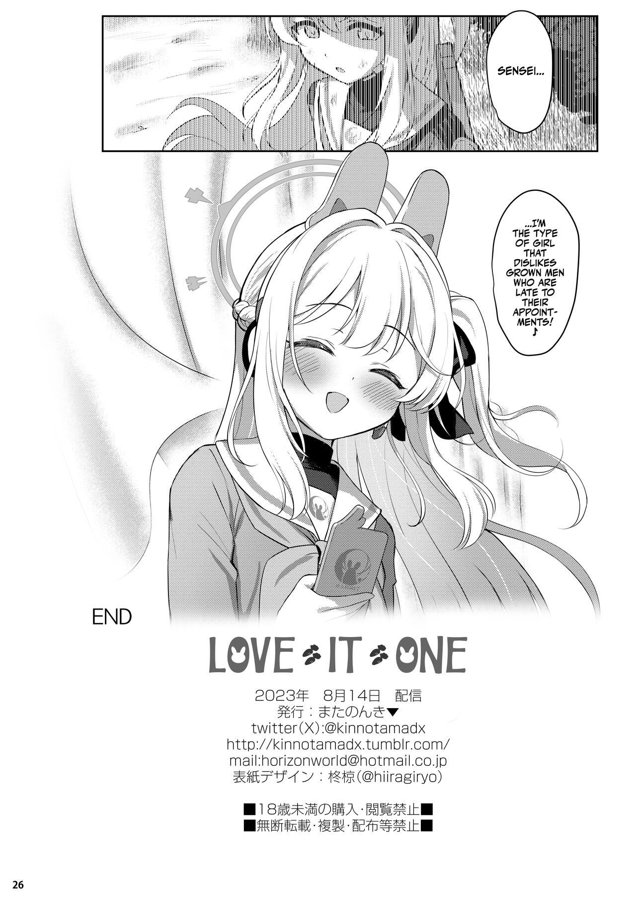 [Horizontal World (Matanonki)] LOVE IT (Only) ONE (Blue Archive) | LOVEIT 1! [English] [Team Rabu2] [Digital] 24