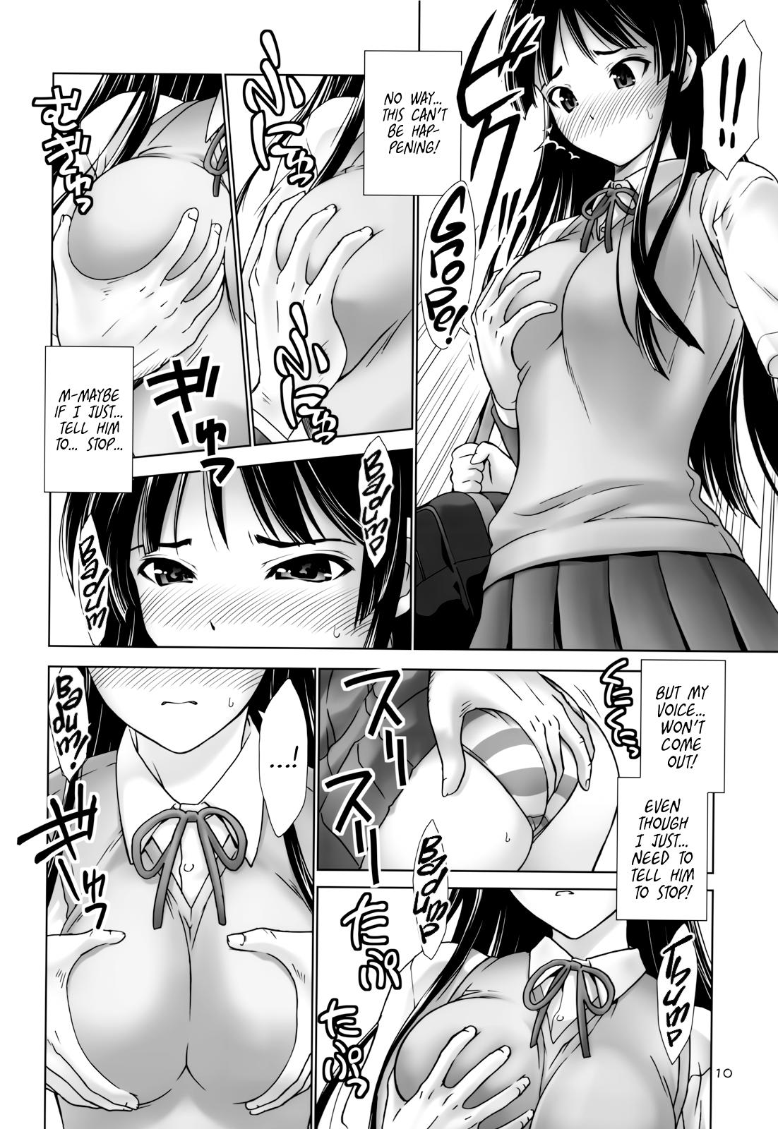 (C78) [Hellabunna (Iruma kamiri)] Mio-Mugi Train Molestation | MIO-MUGi Densya Chikan (K-ON!) [English] [head empty] 9