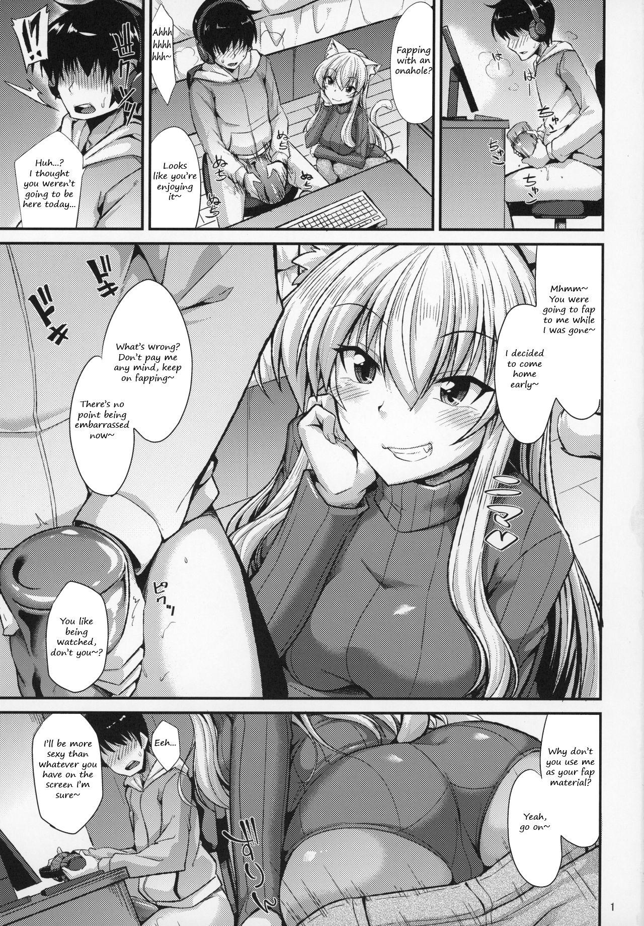 Missionary Position Porn (C97) [ENNUI (Nokoppa)] Nekomimi Onee-san to Onaho de Nyan Nyan | The cat-eared Onee-san and the Onahole [English] - Original Gay Money - Page 2